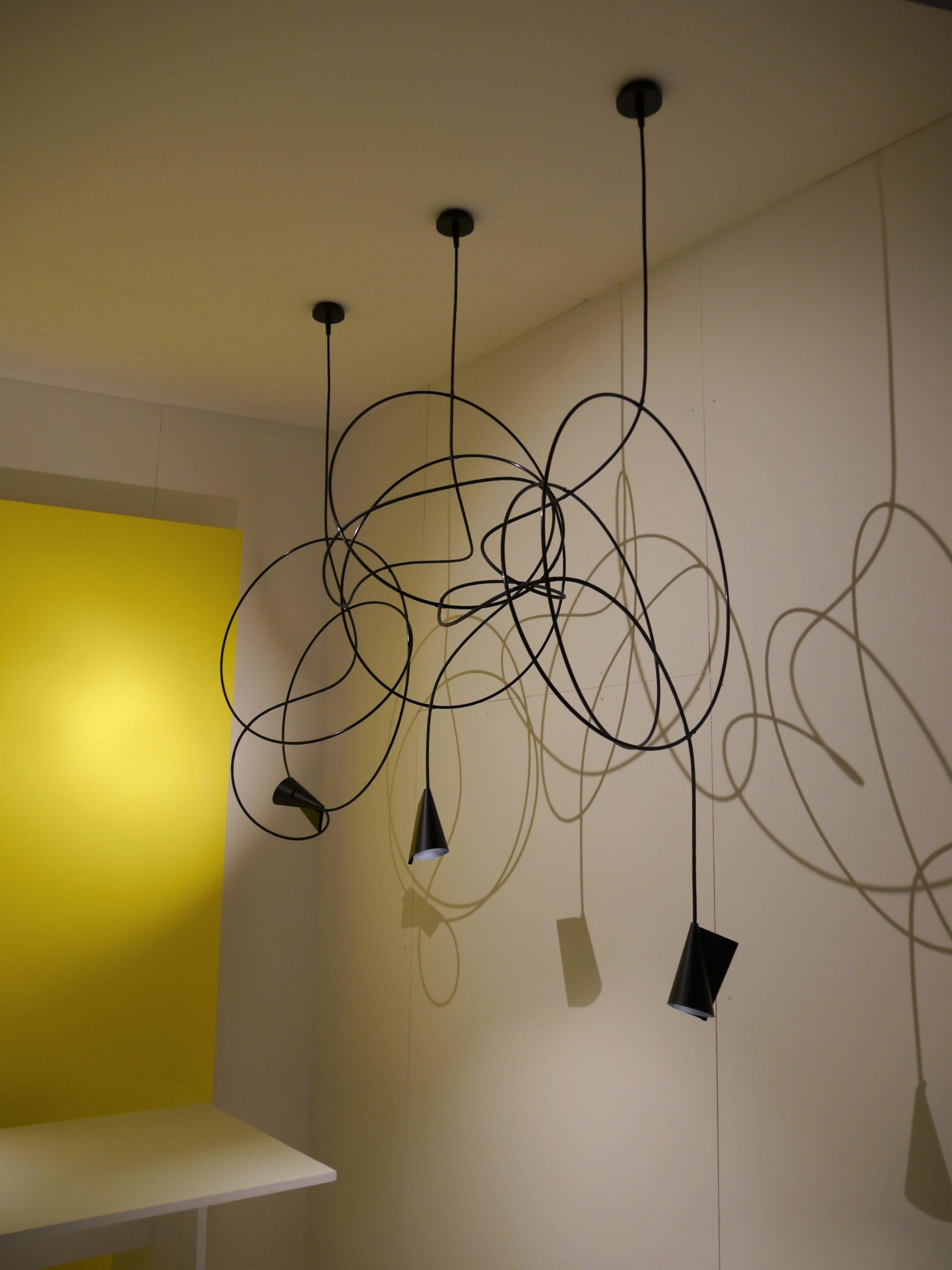 Alluminio Lampada a sospensione a LED Ingo Maurer Signature - Set di 3 in vendita