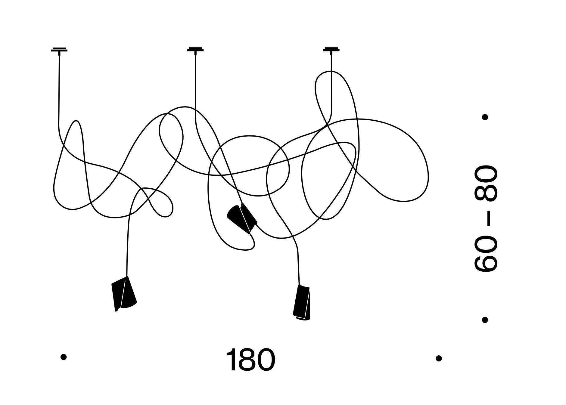 Lampada a sospensione a LED Ingo Maurer Signature - Set di 3 in vendita 3