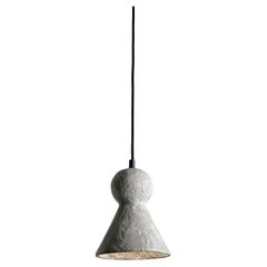 Contemporary Concrete / Stoneware Suspension Lamp, Minimalist Design LOVER 2.0