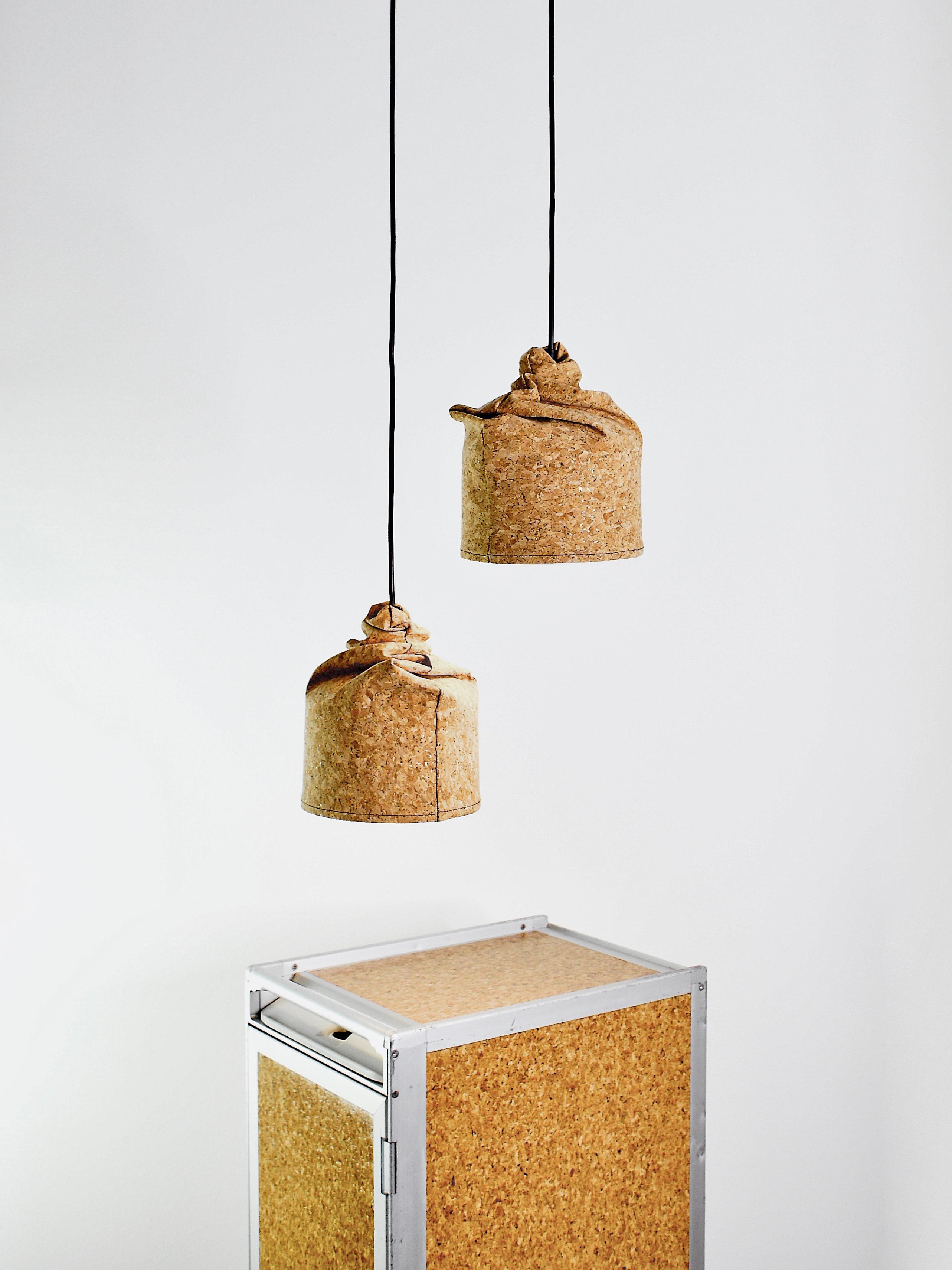 Allemand Suspension contemporaine en liège et grès, Design/One, BIO en vente