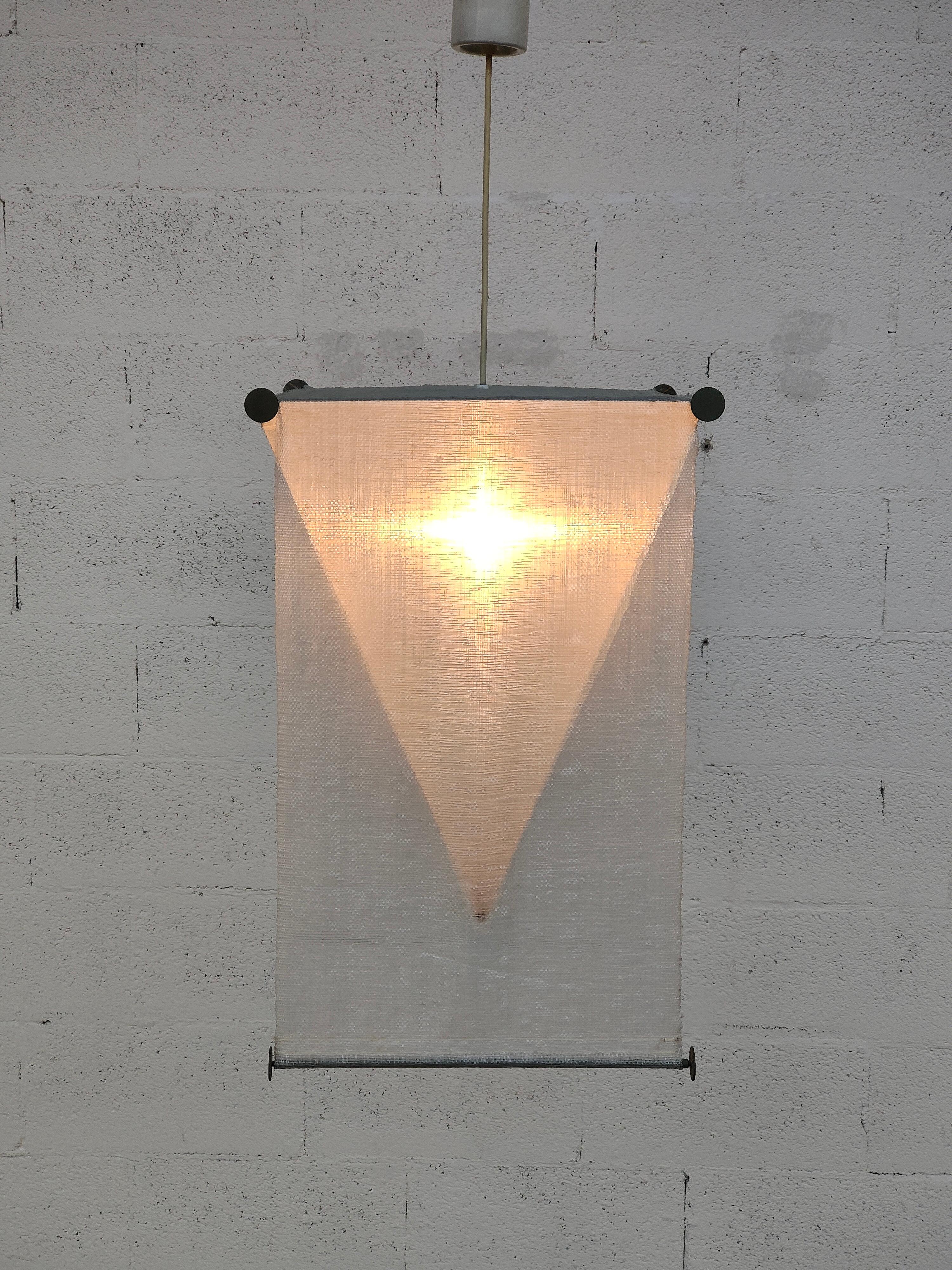 Mid-Century Modern Suspension Lamp TELI KD51 by Achille, Piergiacomo Castiglioni for Flos 60s 70s