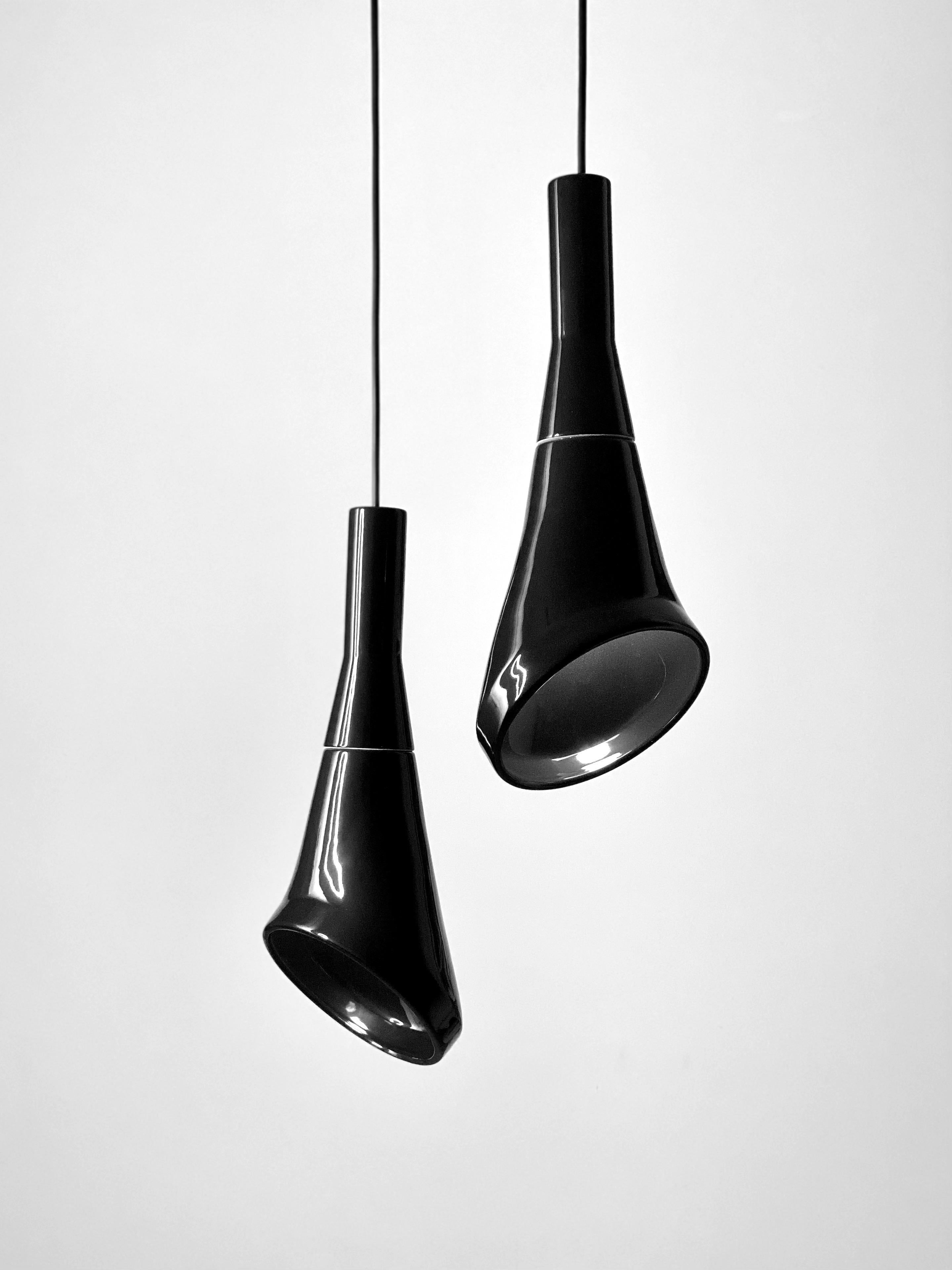 Lampada a sospensione contemporanea in gres nero lucido, design minimalista WHITE NOI In condizioni Nuovo in vendita a Köln, DE