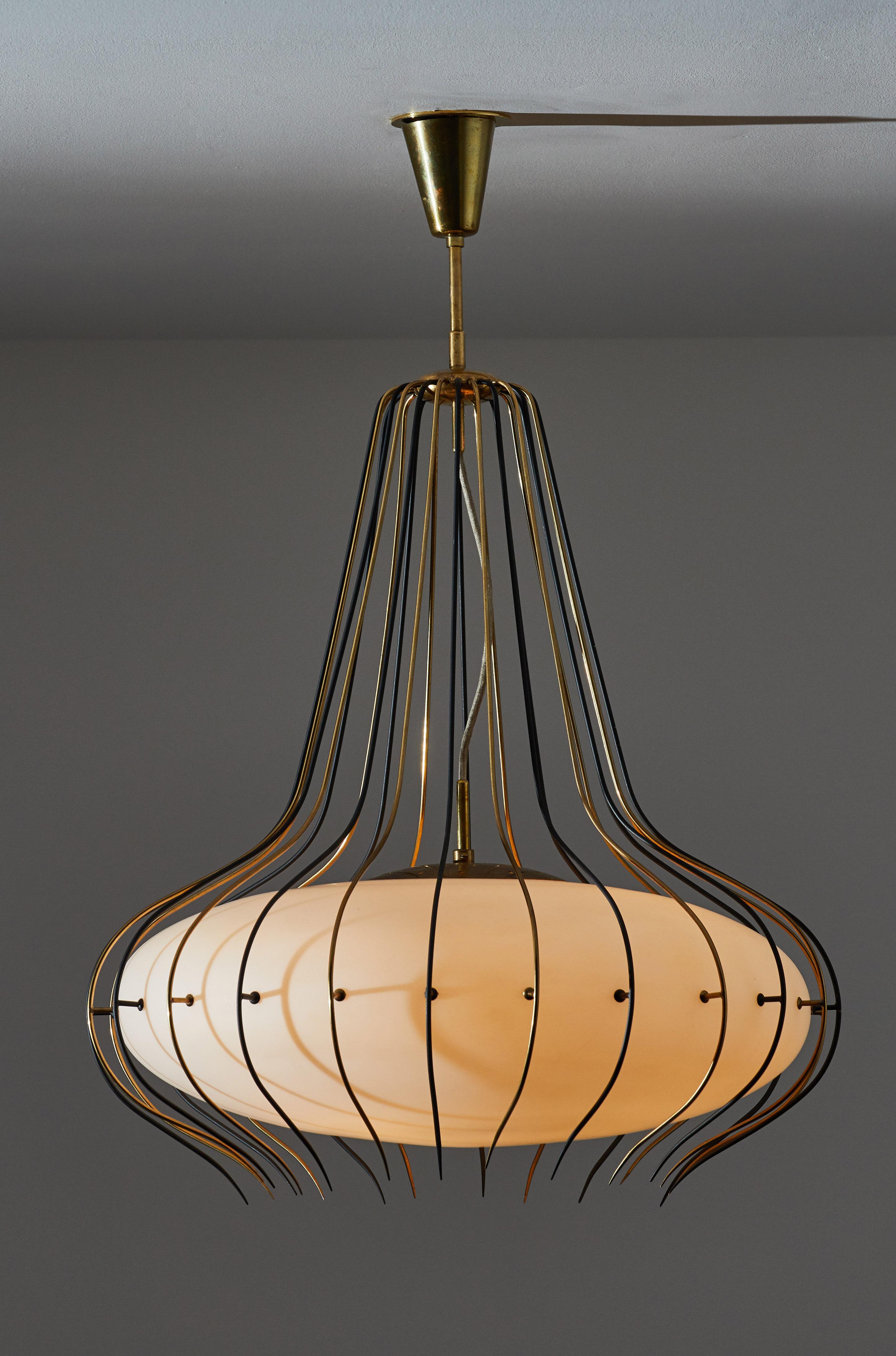 Mid-Century Modern Suspension Light by Angelo Lelli for Arredoluce