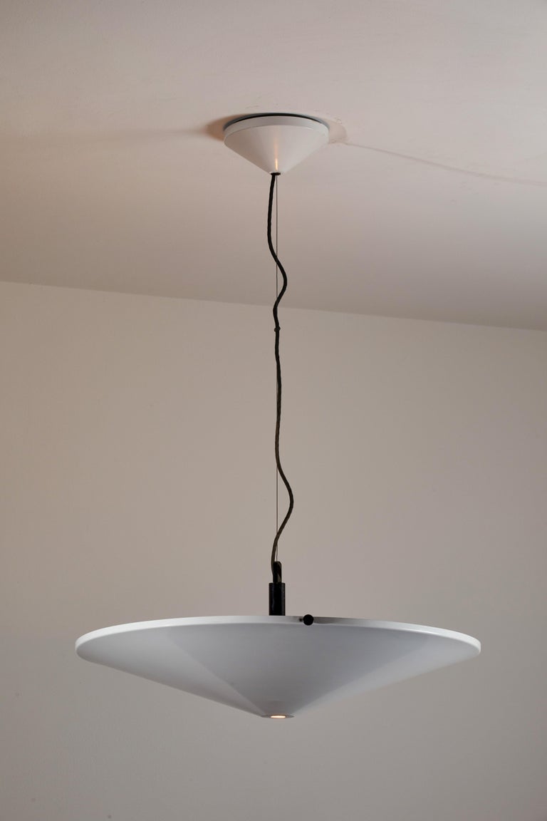 Suspension Aurora D'Arteluce - Lampe Halogène Verre Bleu 220V