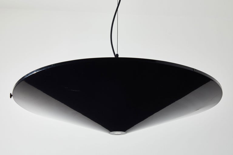 Suspension Luminaire Design Aurora Par Arteluce - Bleu, Verre Et Métal, Halogène, Très Bon état (1980)