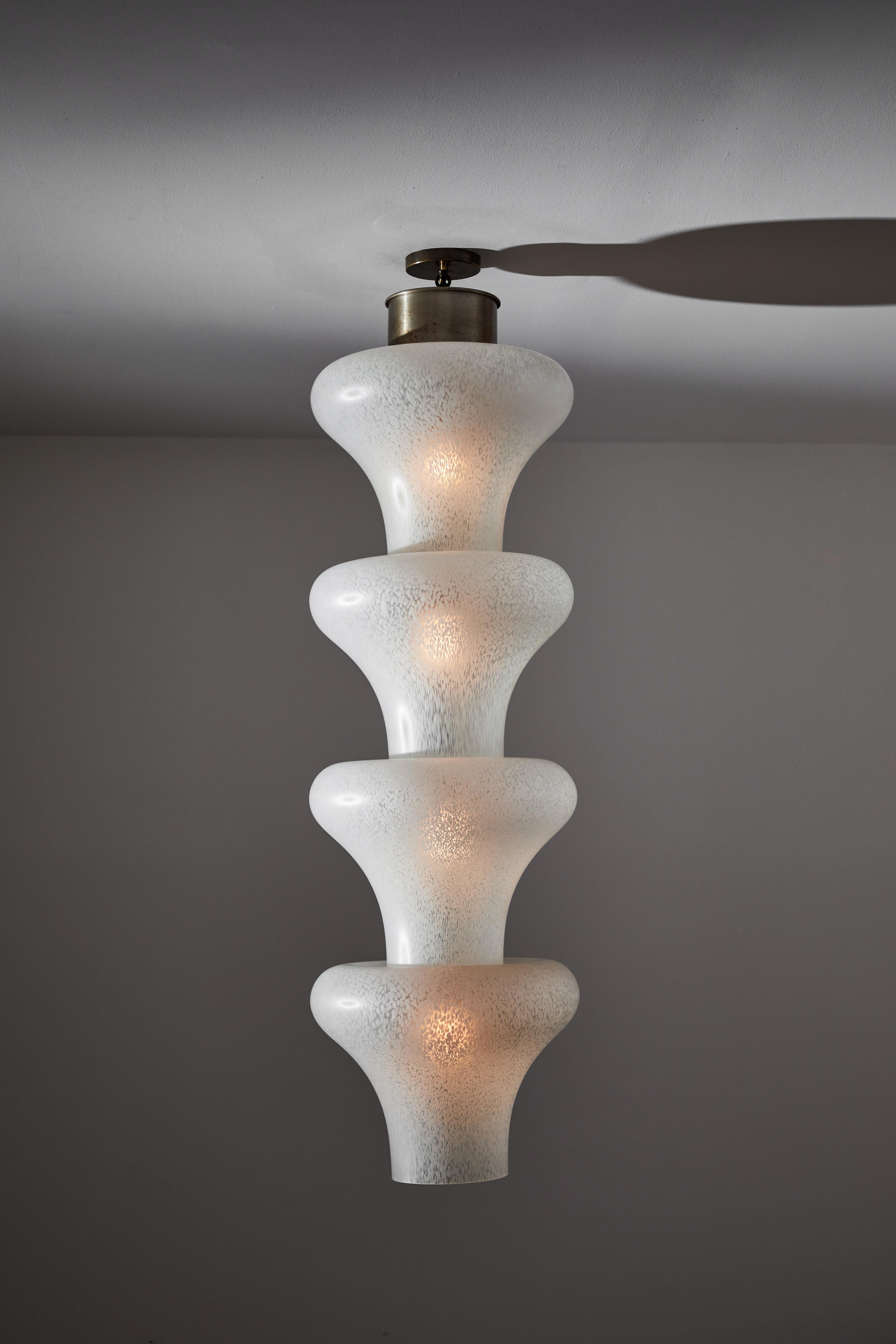 Mid-Century Modern Suspension Light by Carlo Nason for Mazzega