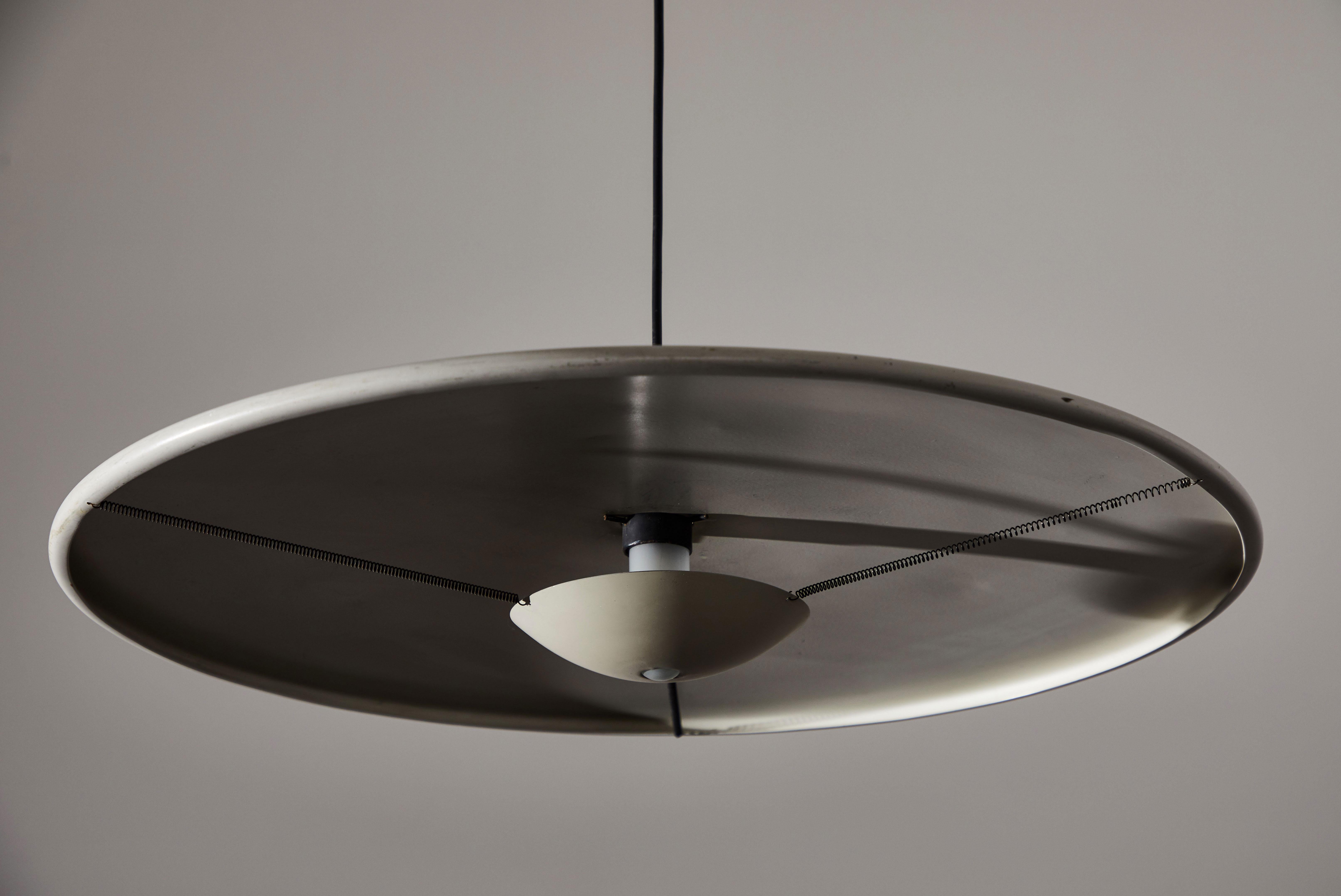 Aluminum Suspension Light by Marco Colombo and Mario Barbaglia For Sale