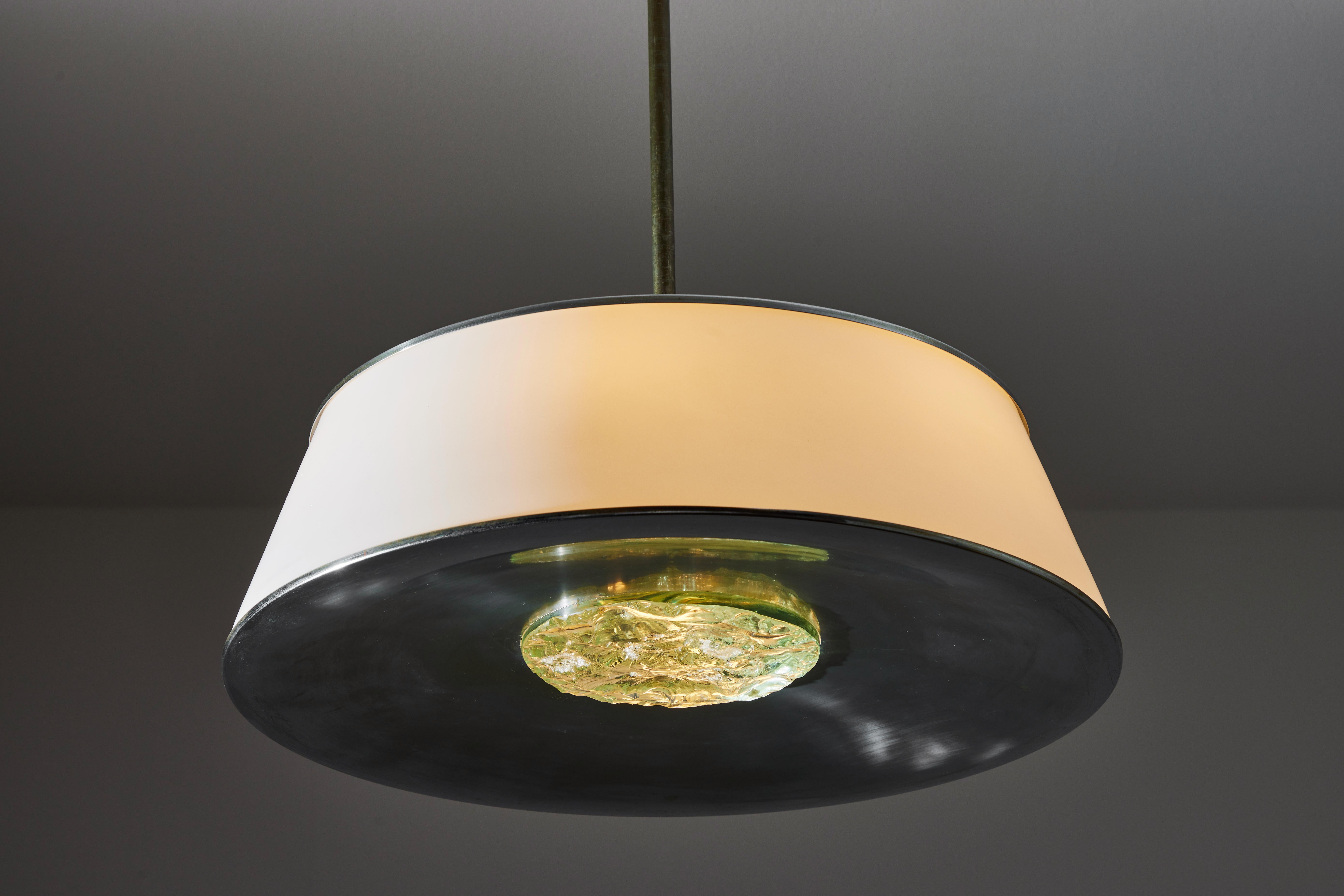 Italian Suspension Light by Max Ingrand for Fontana Arte