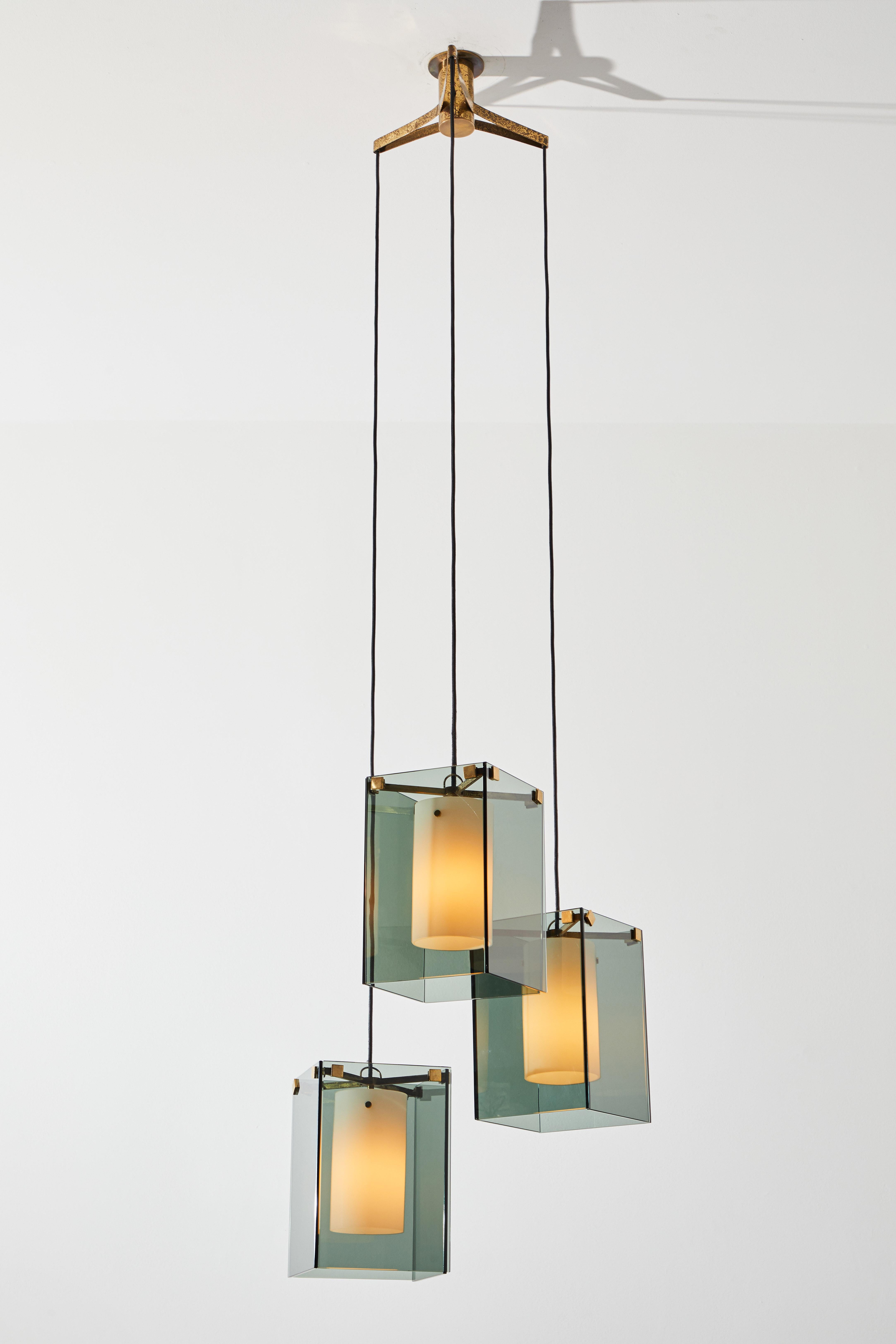 Mid-20th Century Suspension Light by Max Ingrand for Fontana Arte