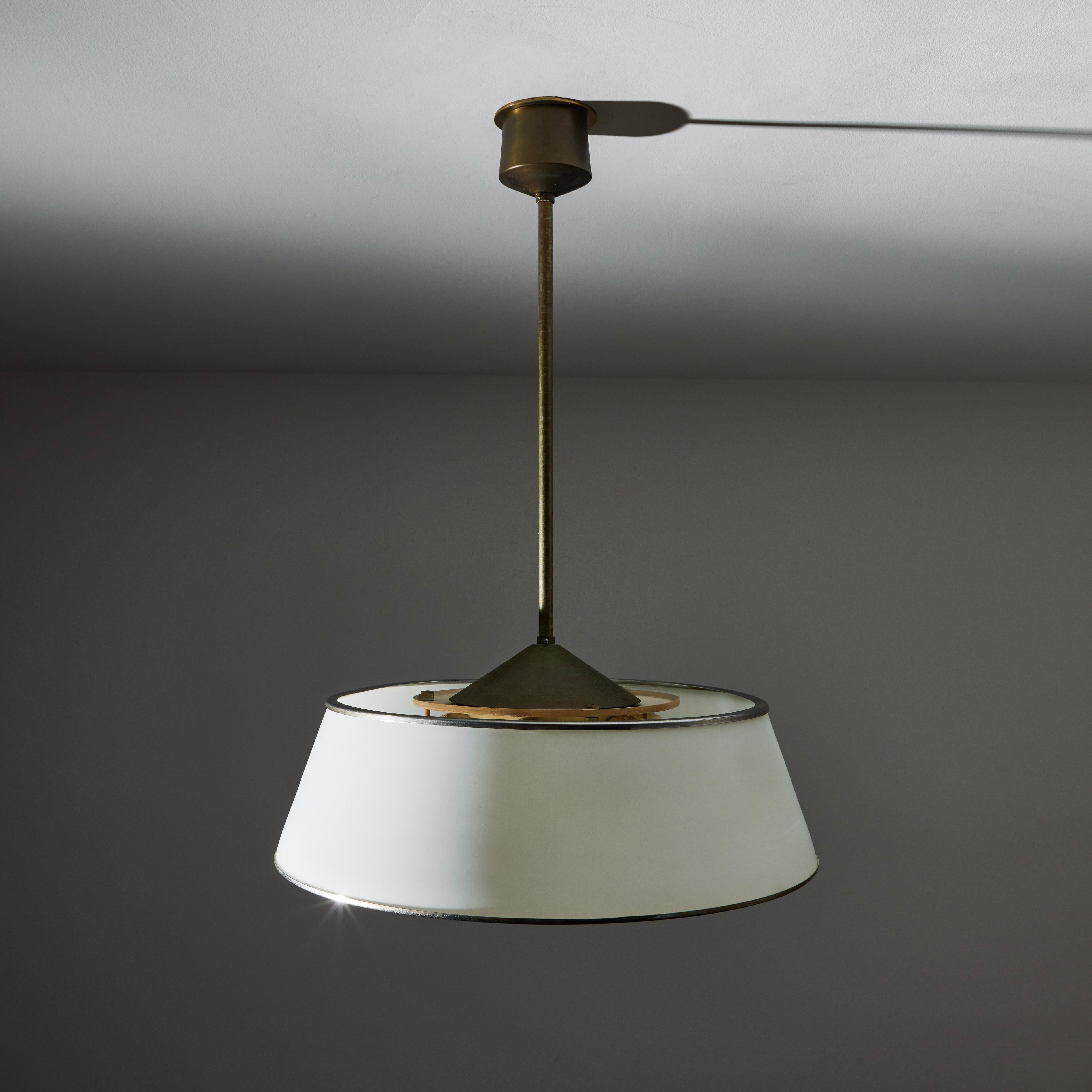 Metal Suspension Light by Max Ingrand for Fontana Arte