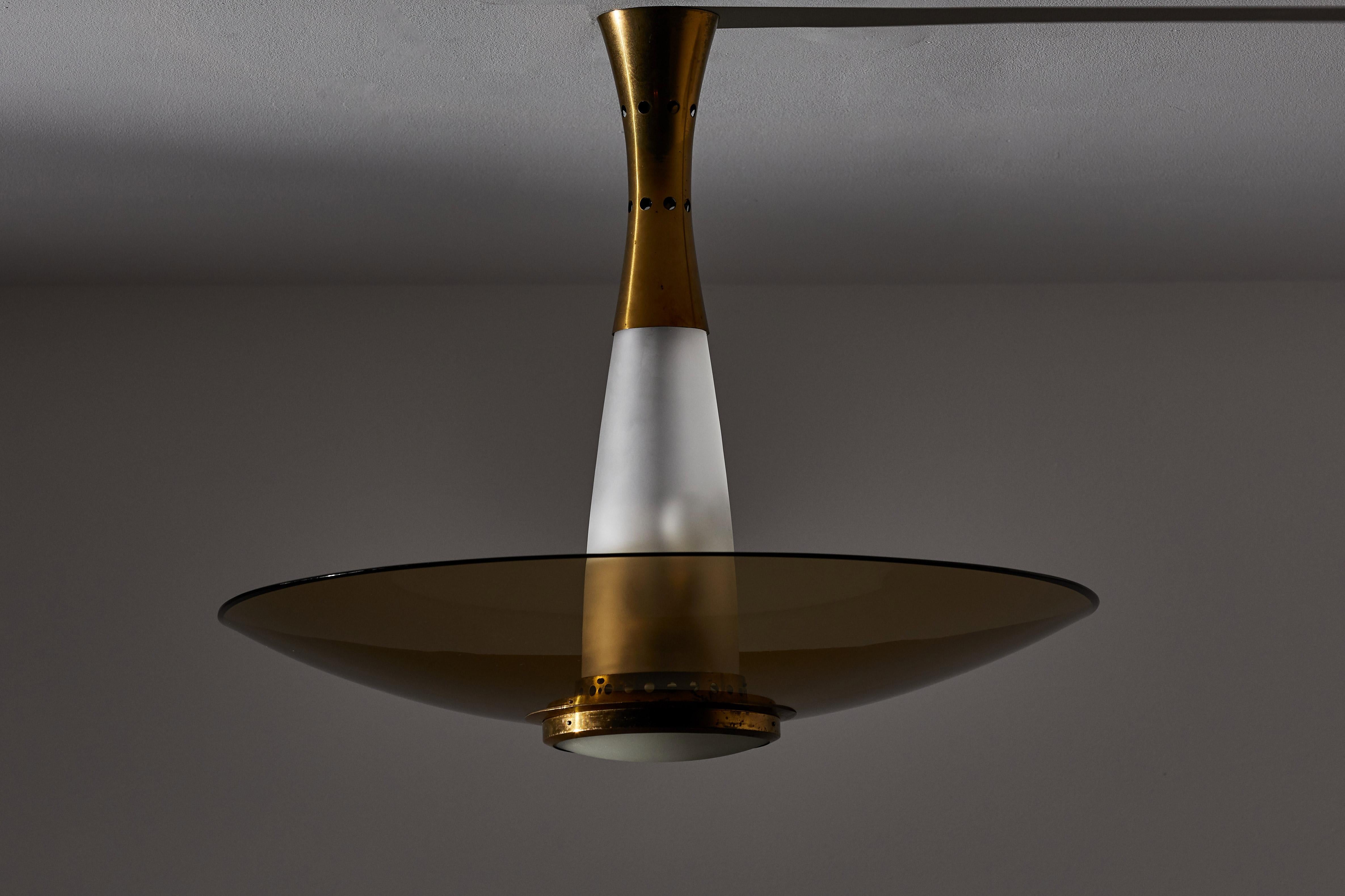 Mid-20th Century Suspension Light by Max Ingrand for Fontana Arte For Sale