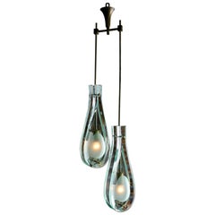 Suspension Light by Max Ingrand for Fontana Arte, Italy Milan, circa 1965