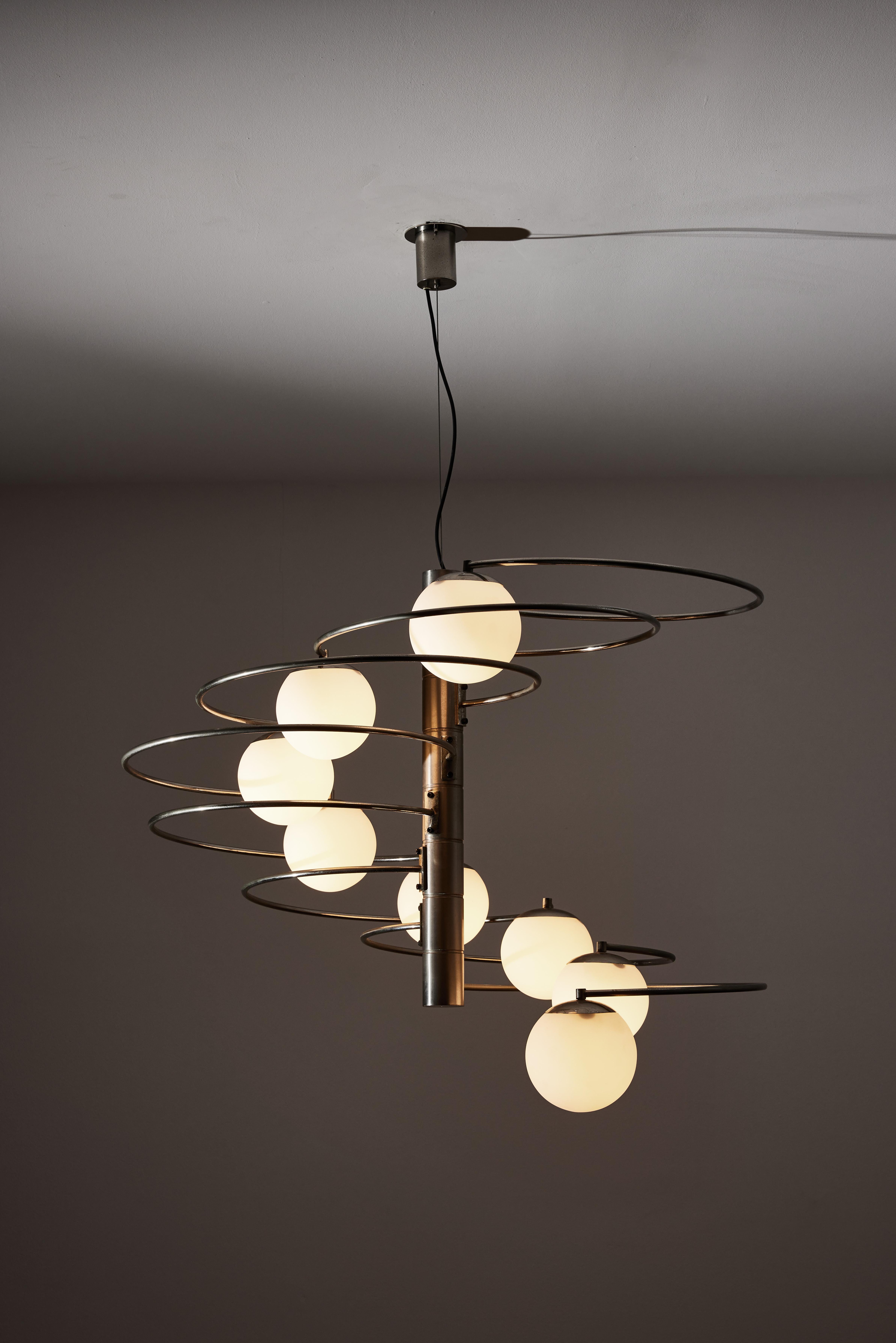 Mid-Century Modern Suspension Light by Pia Guidetti Crippa for Lumi For Sale