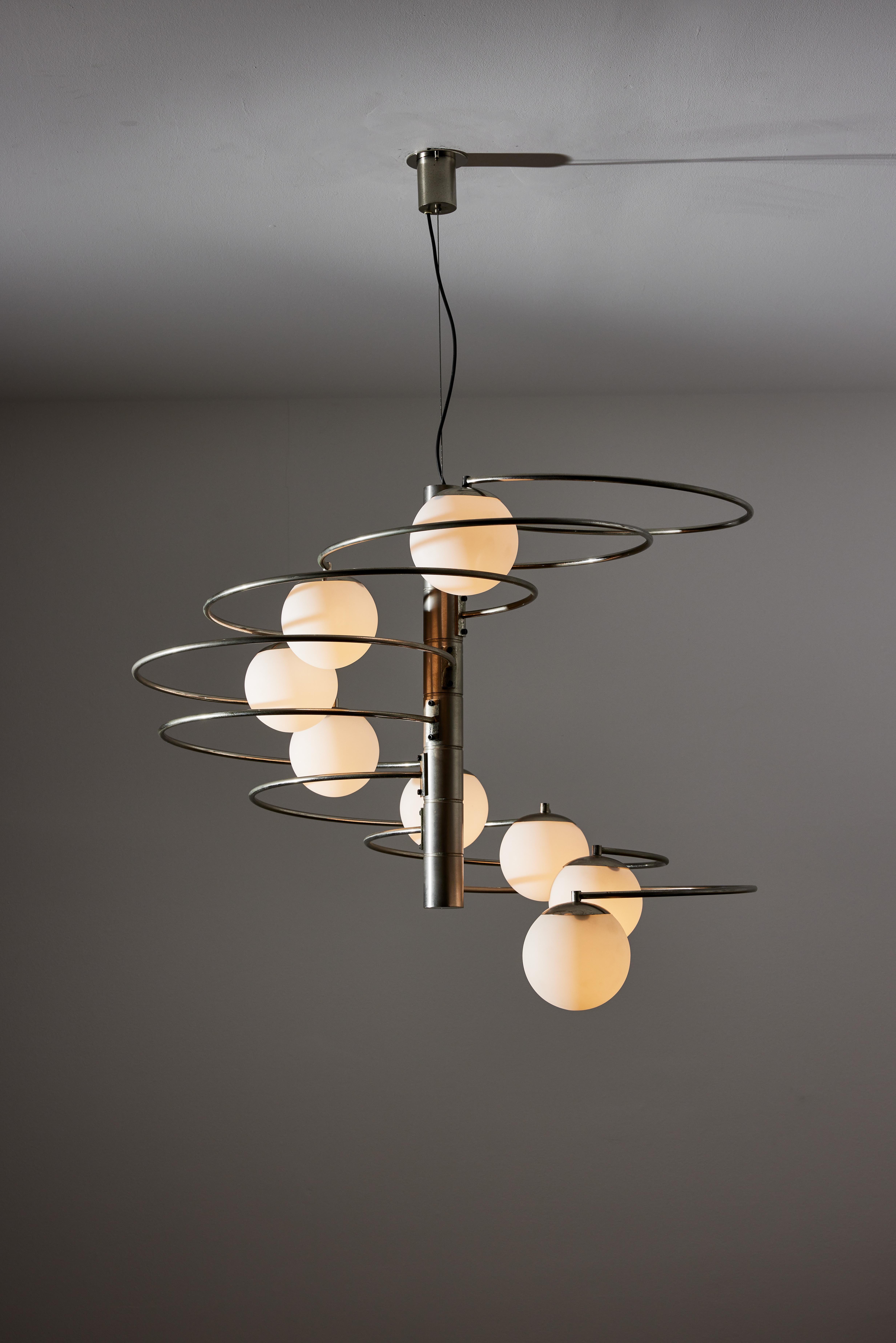 Brushed Suspension Light by Pia Guidetti Crippa for Lumi For Sale