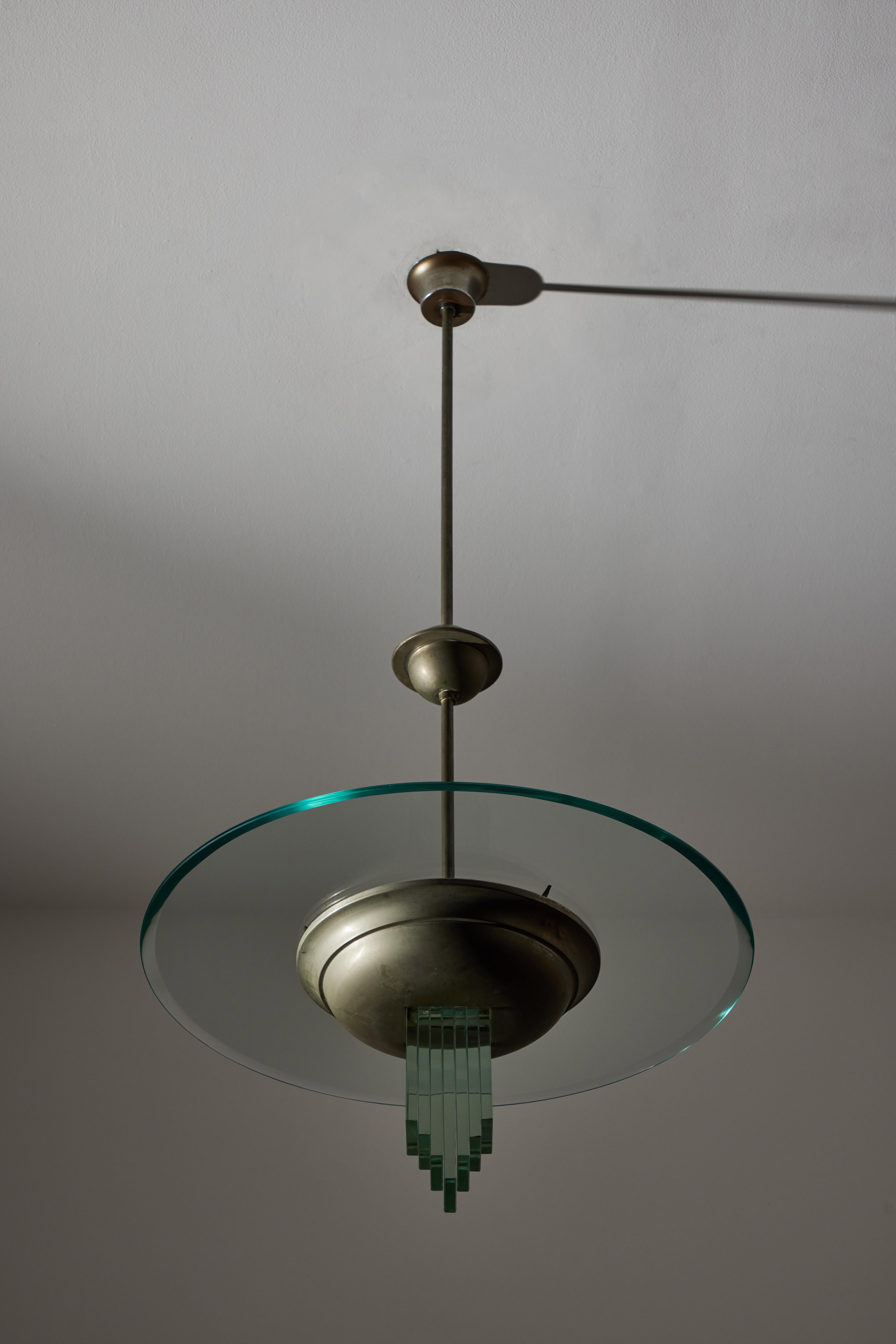 Suspension Light by Pietro Chiesa for Fontana Arte For Sale 3