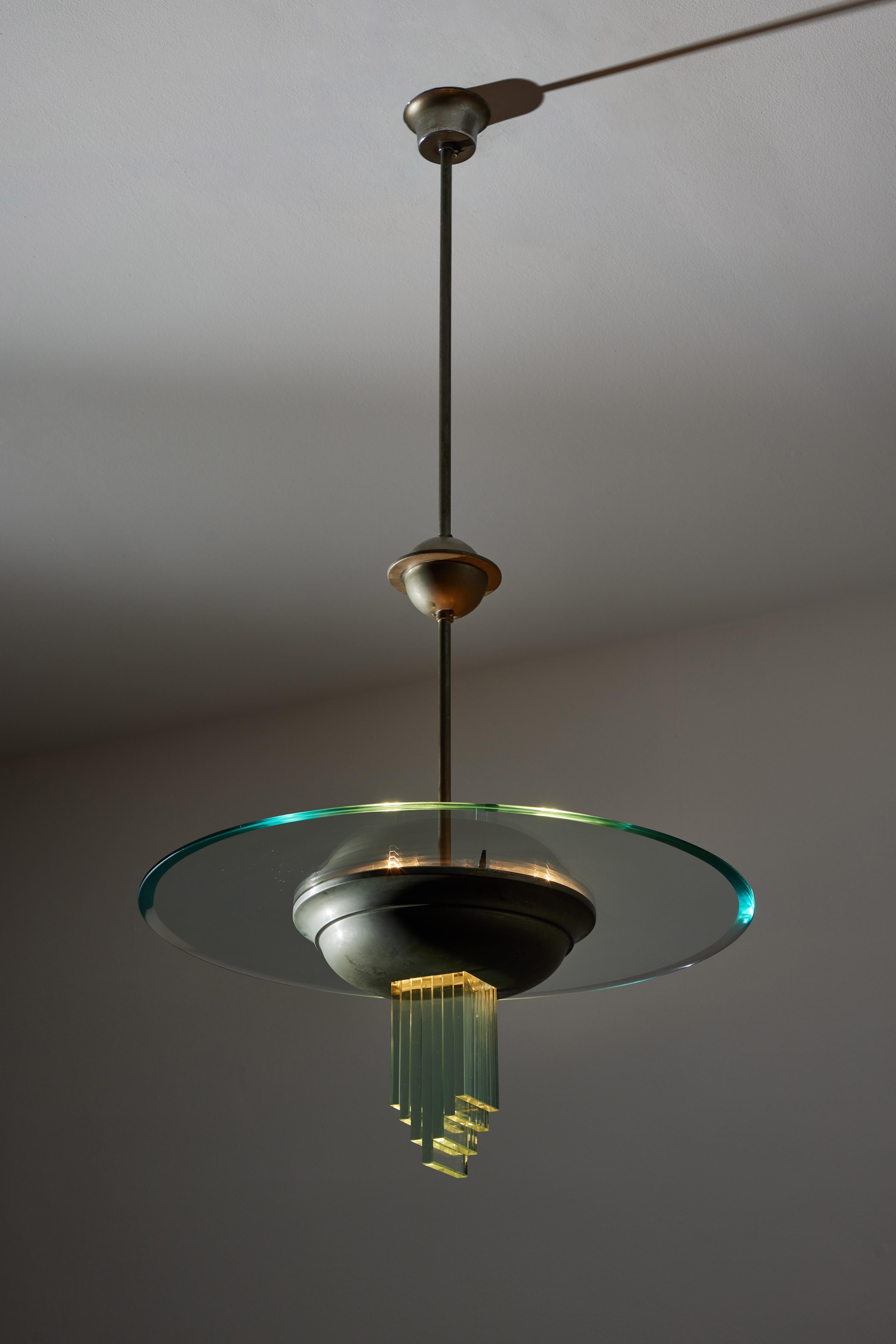 Italian Suspension Light by Pietro Chiesa for Fontana Arte For Sale