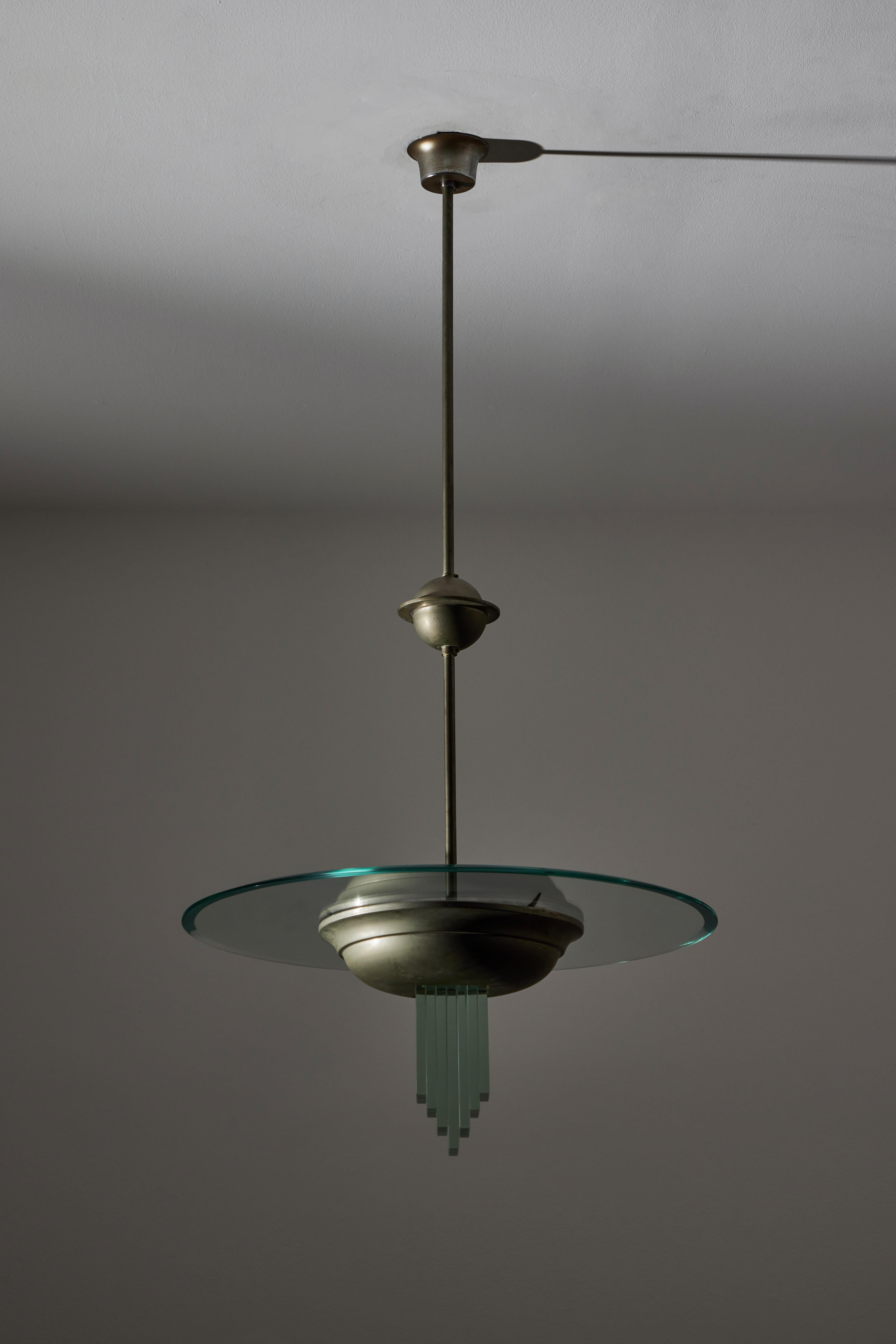 Suspension Light by Pietro Chiesa for Fontana Arte For Sale 1