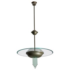 Vintage Suspension Light by Pietro Chiesa for Fontana Arte