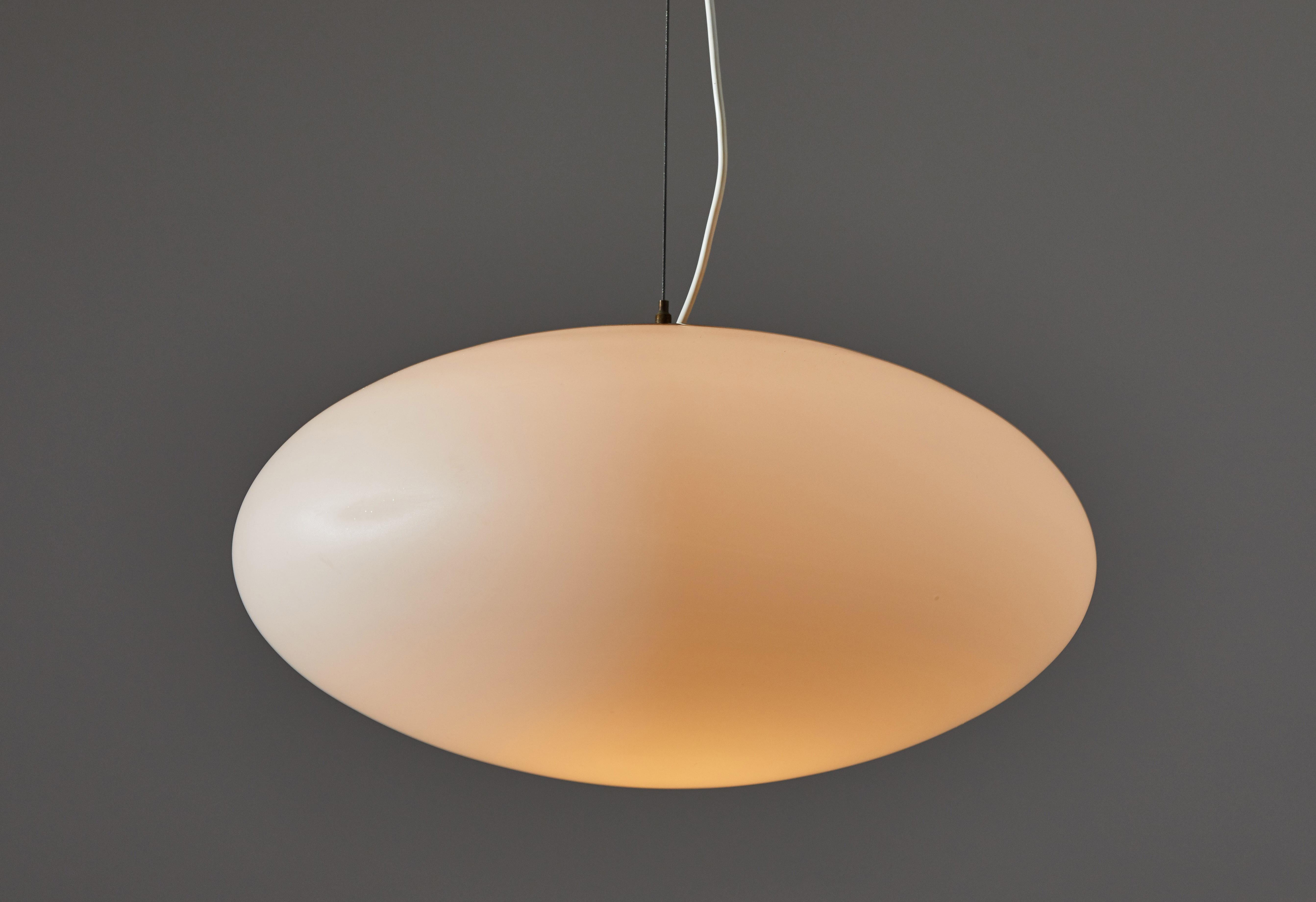 Mid-Century Modern Two Suspension Lights by Stilnovo