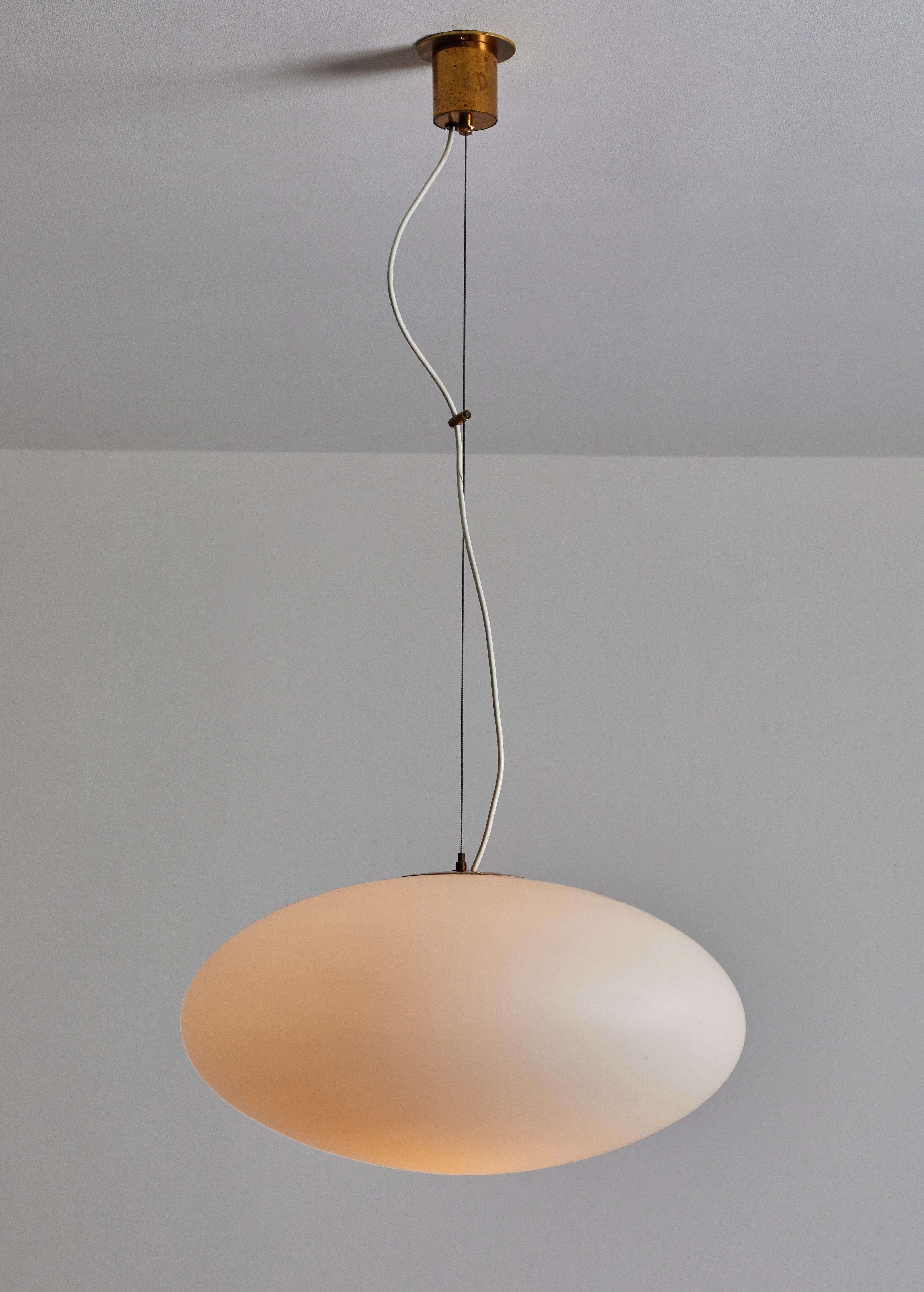 Italian Two Suspension Lights by Stilnovo