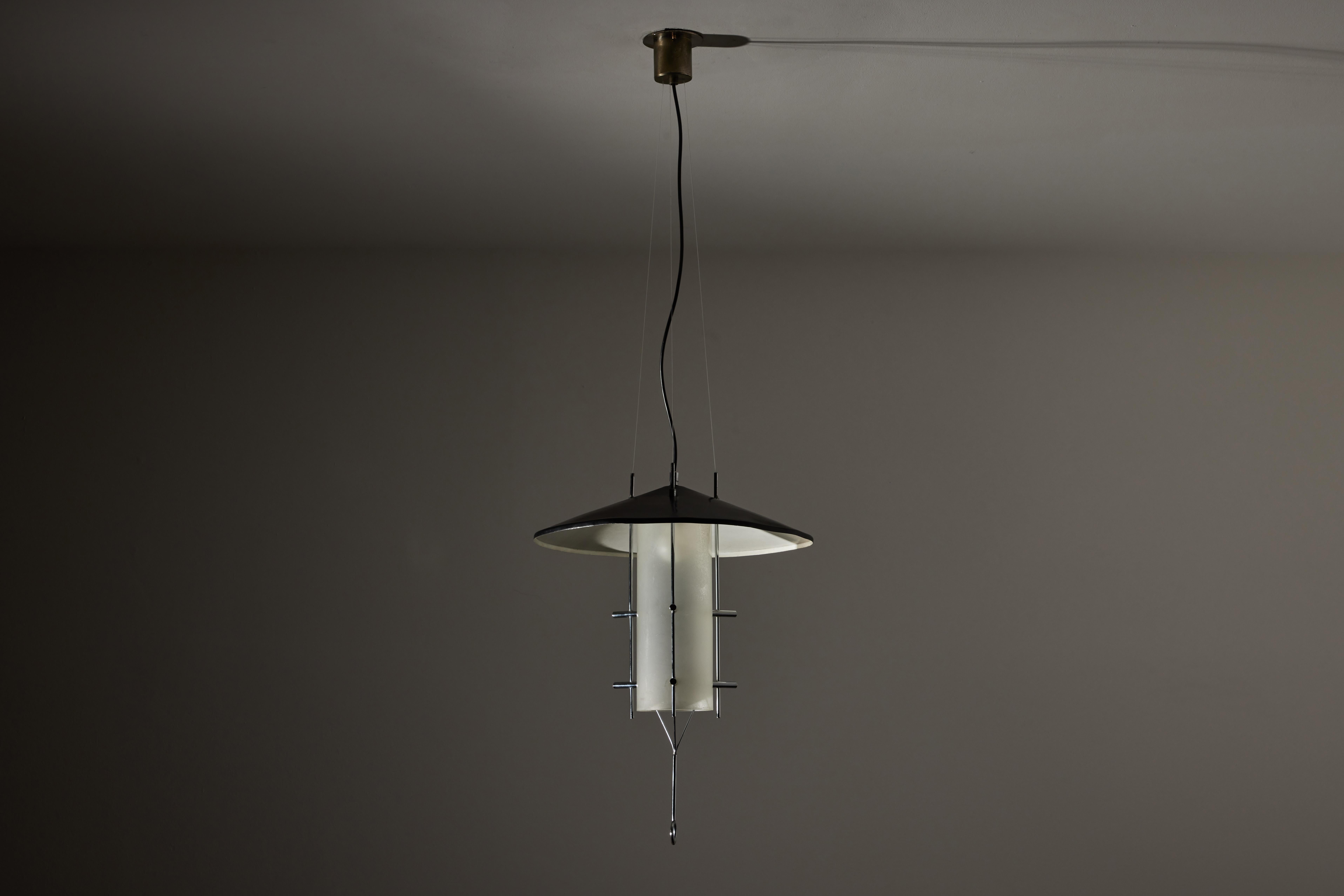 Italian Suspension Light by Stilnovo For Sale