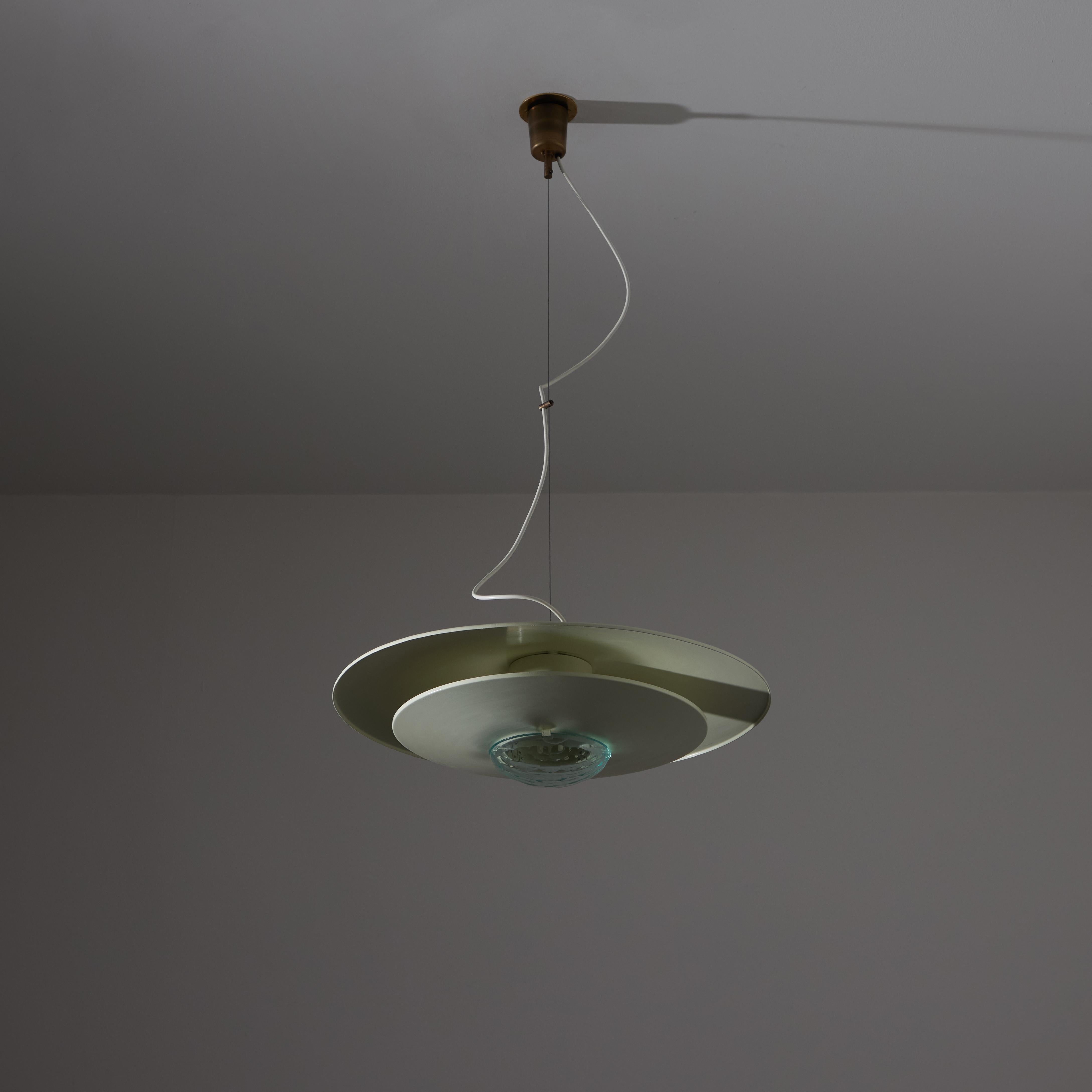 Patinated Suspension Light by Stilnovo