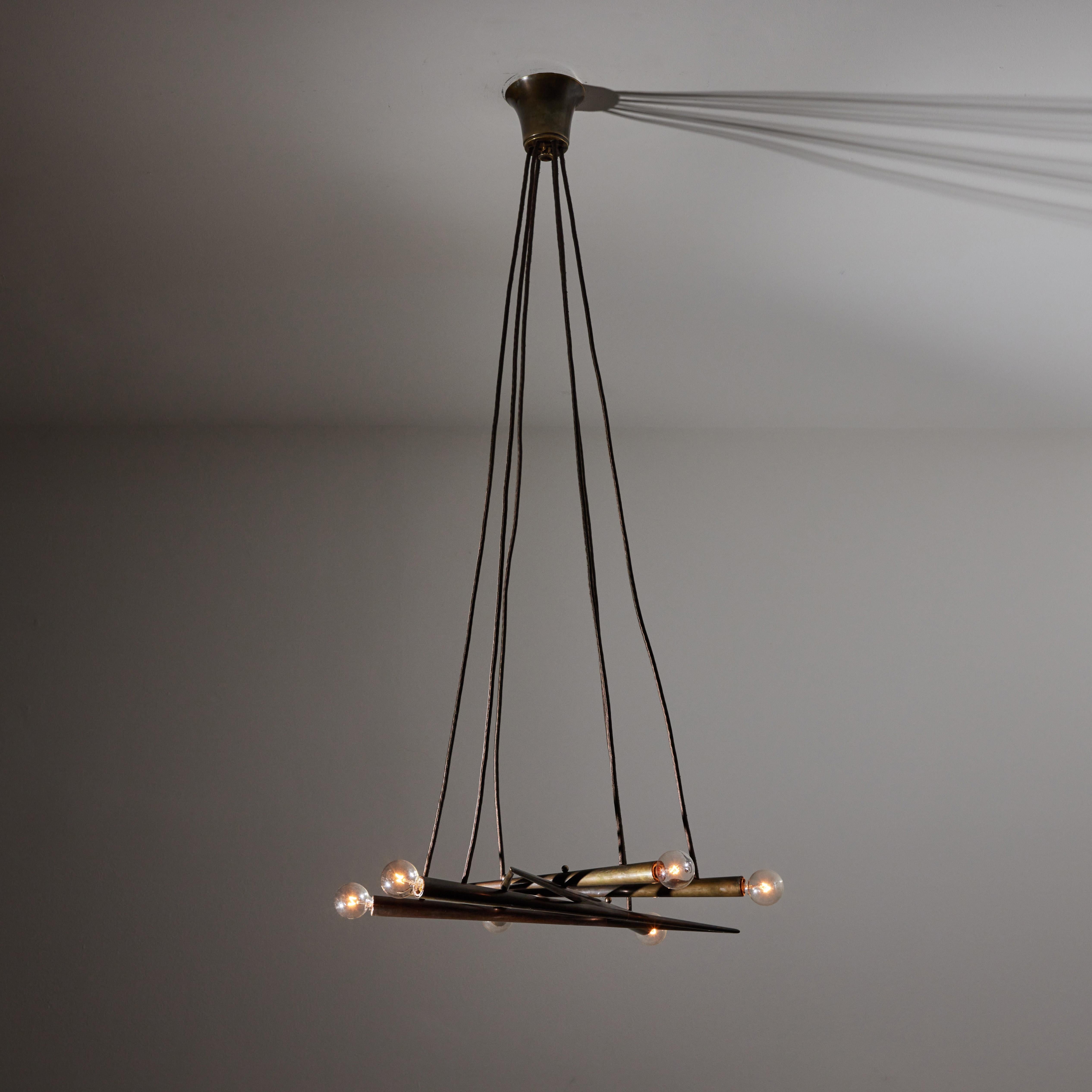 Mid-20th Century Suspension Light by Stilnovo For Sale