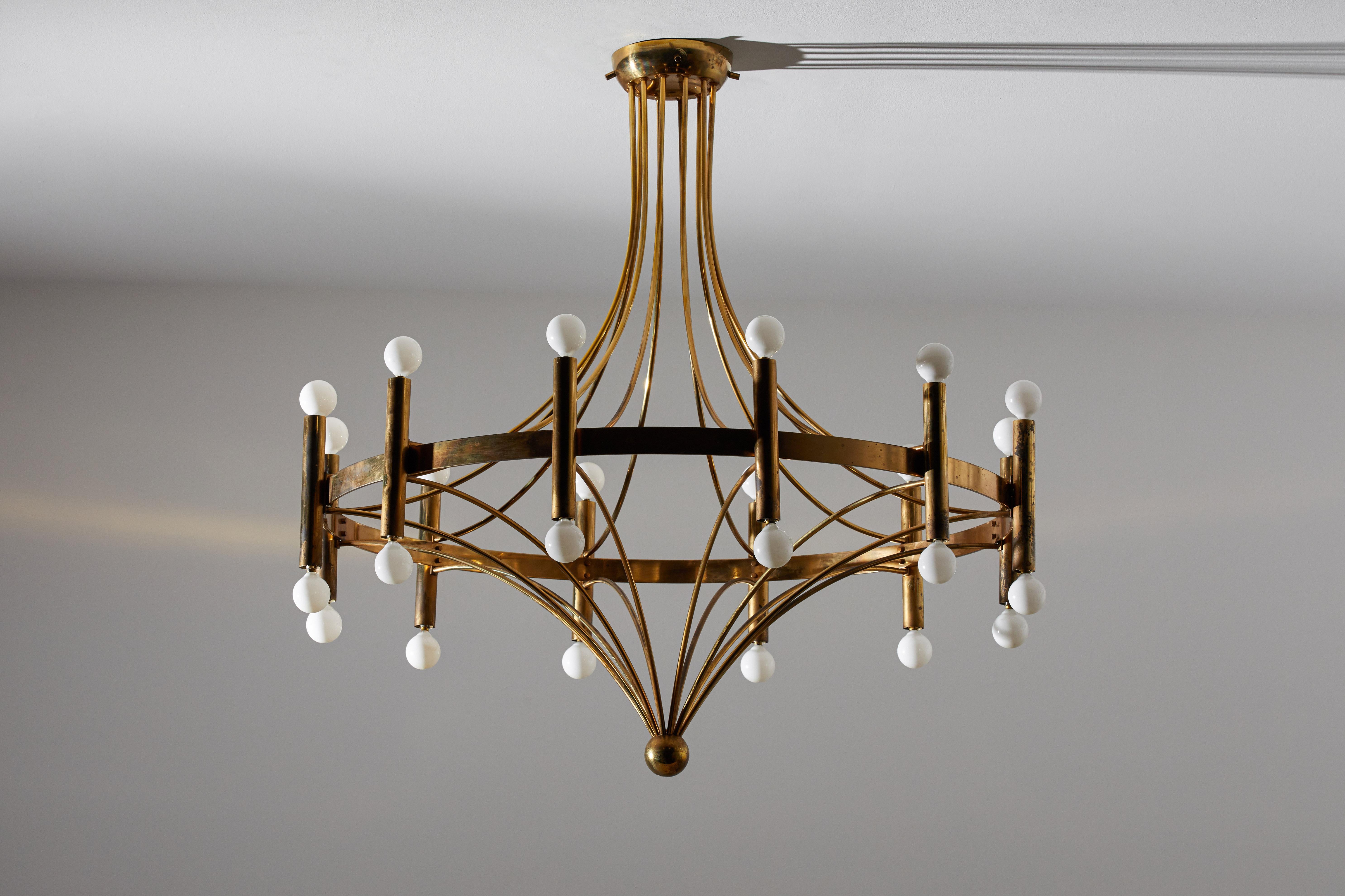 Brass Suspension Light by Stilnovo