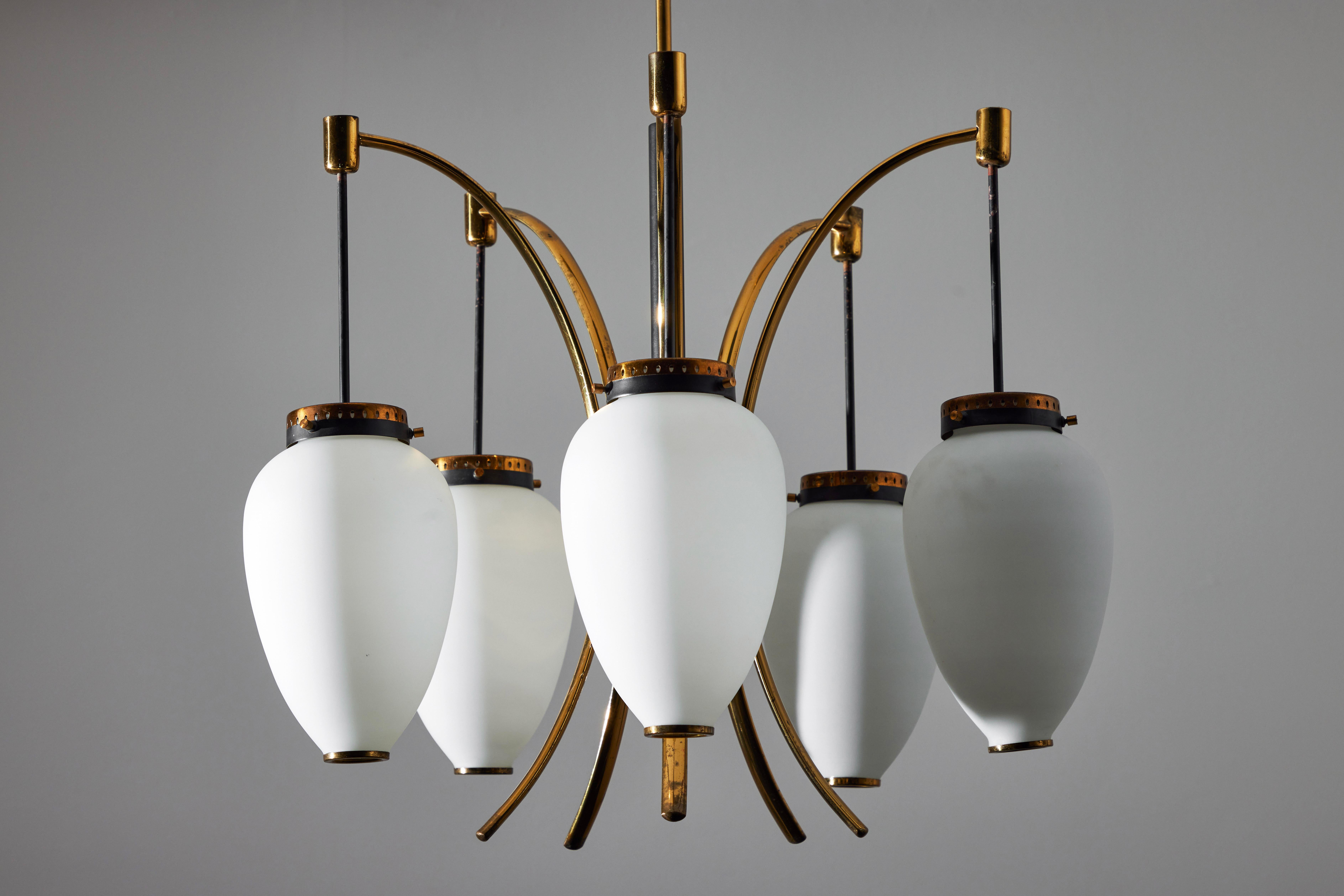 Brass Suspension Light by Stilnovo