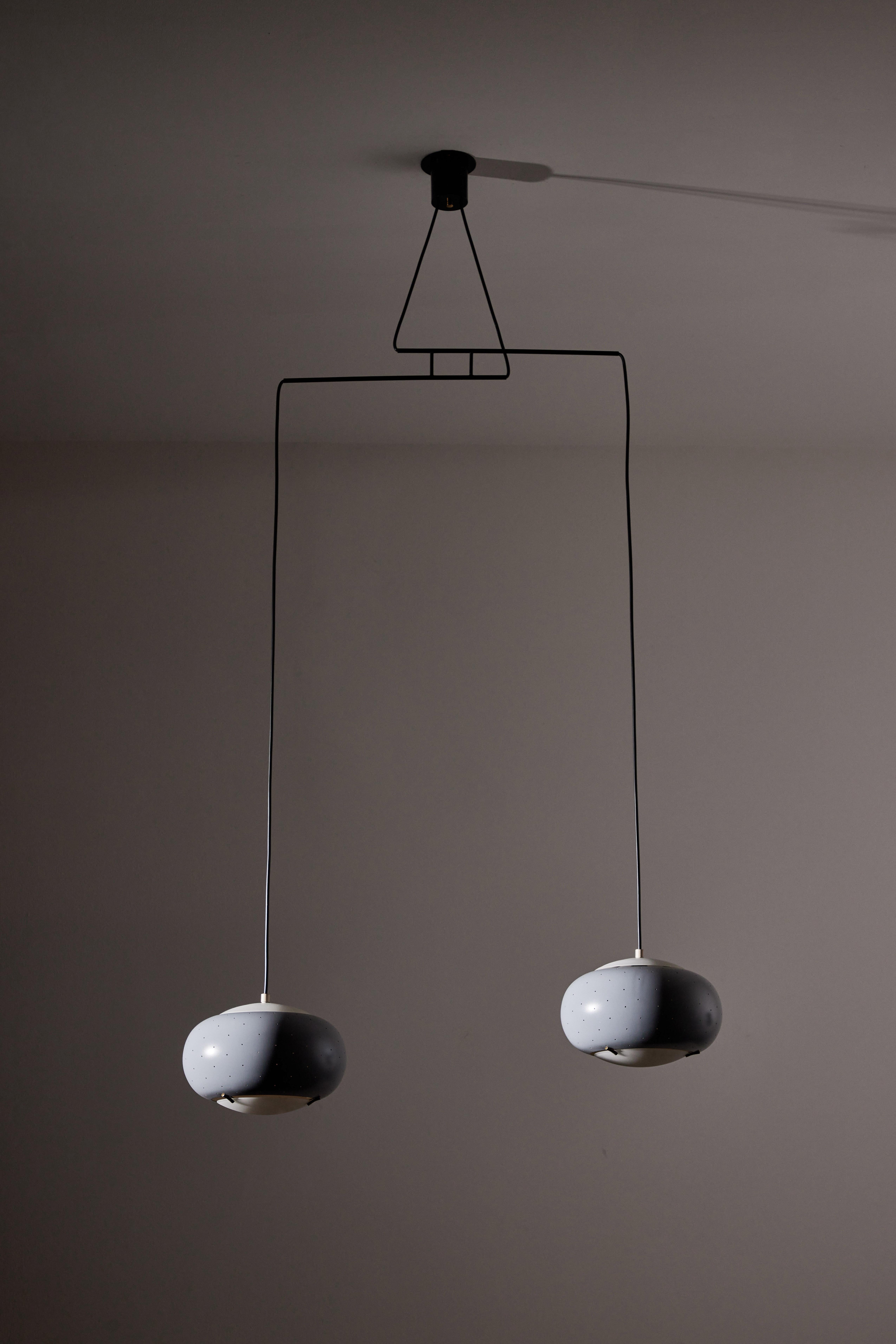 Mid-Century Modern Suspension Light by Stilux