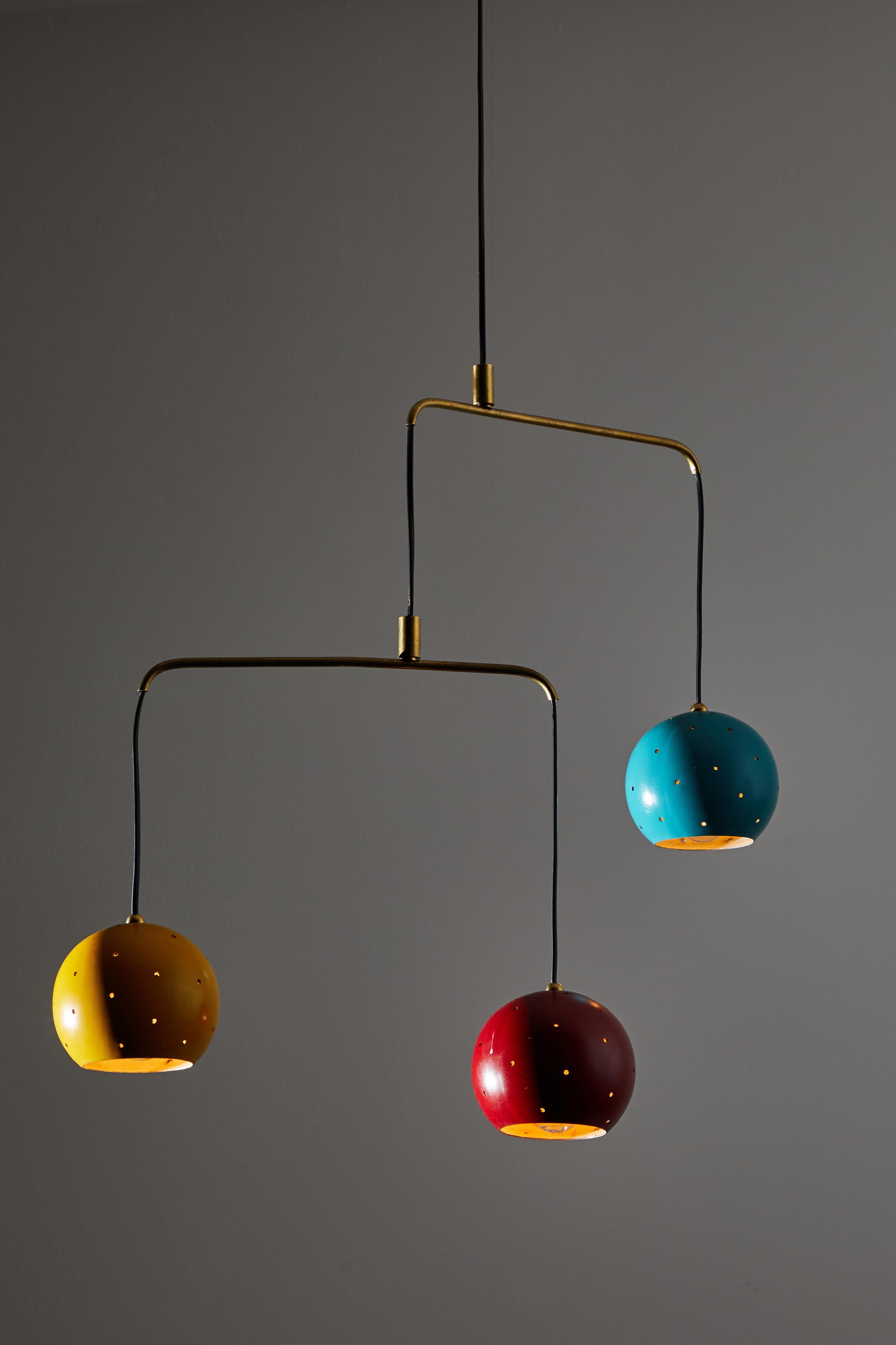 Mobile Chandelier by Stilux In Distressed Condition In Los Angeles, CA