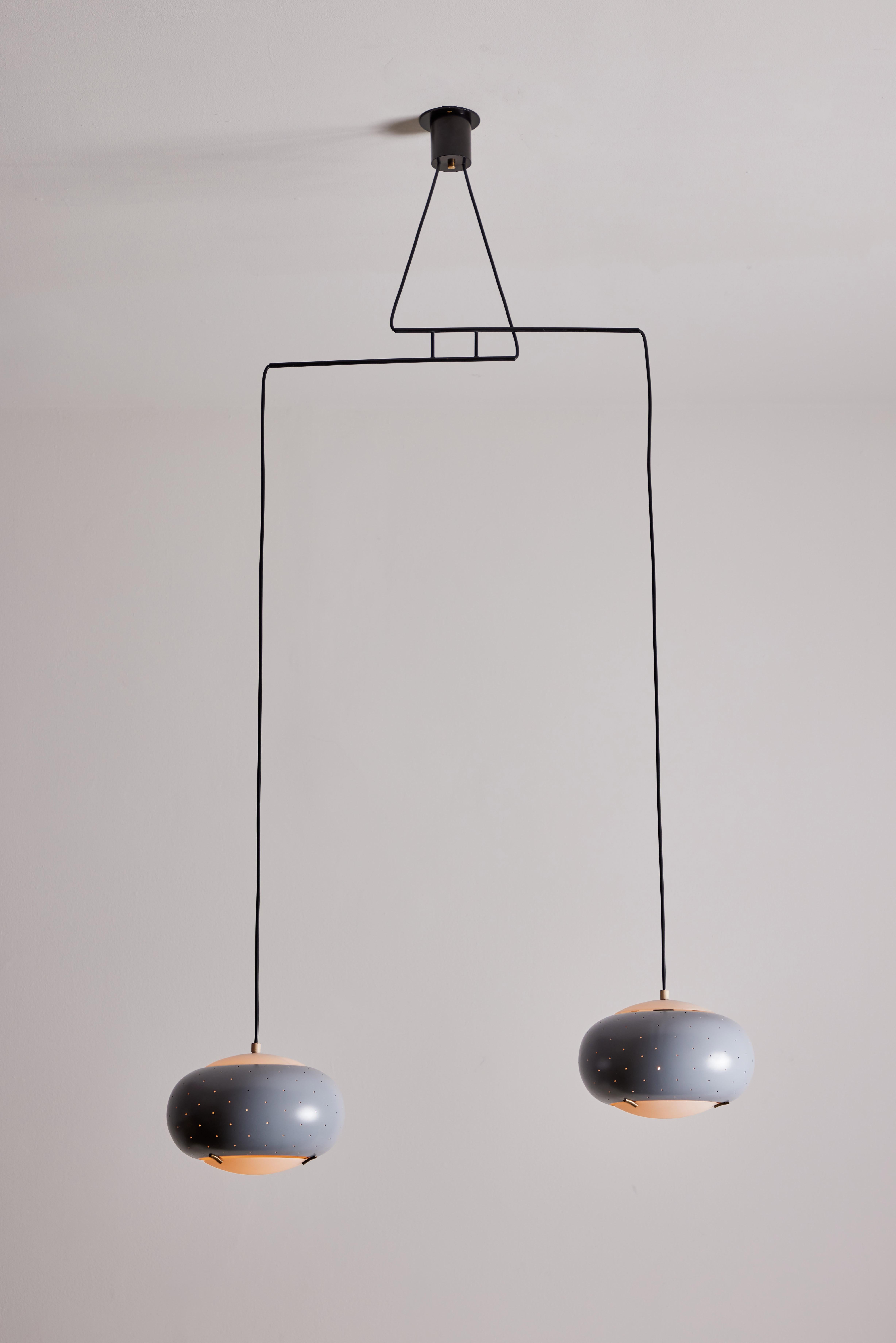Mid-20th Century Suspension Light by Stilux