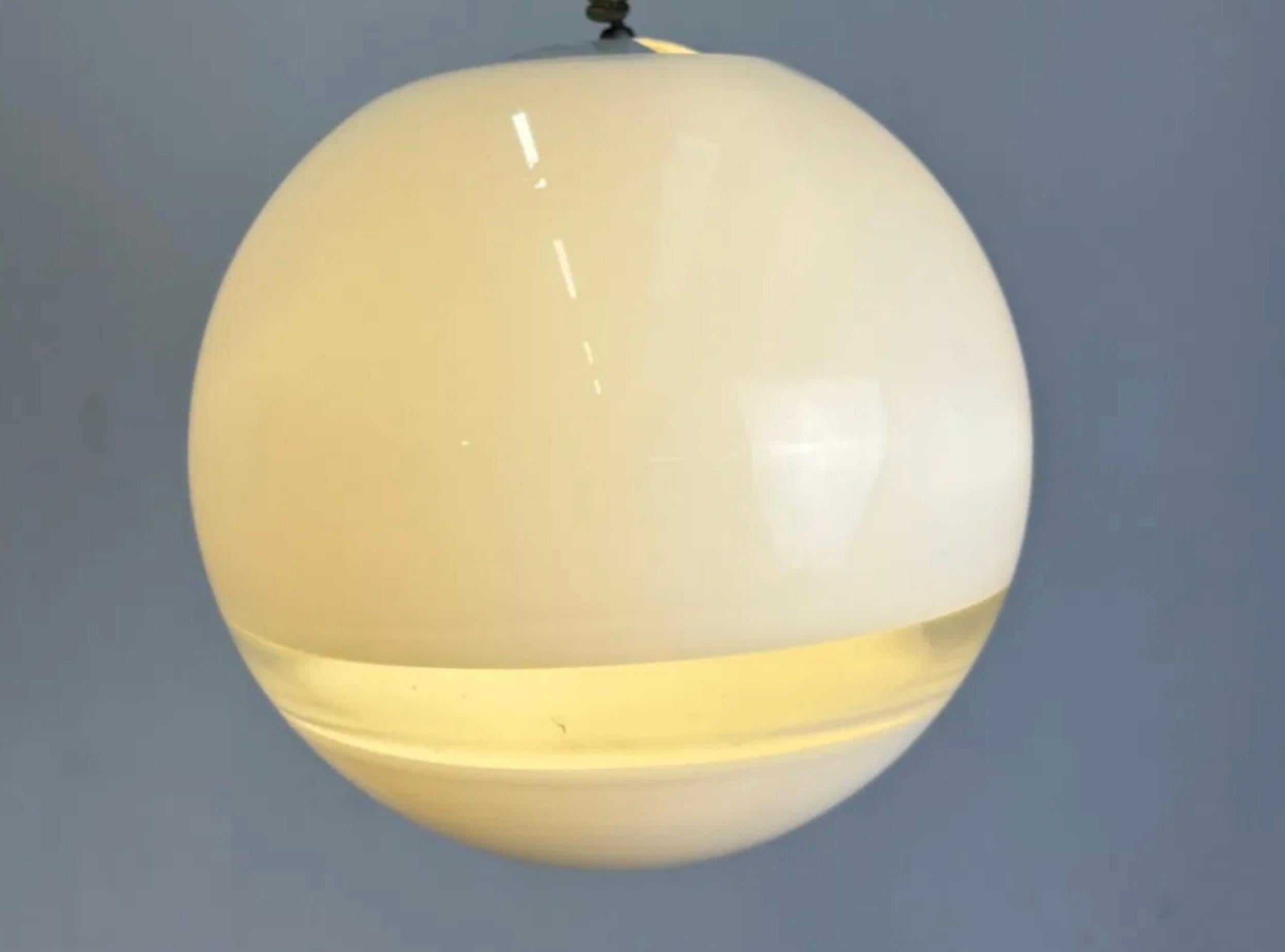 Italian Suspension Osaka, Roberto Pamio, Leucos, Murano Glass,  Italy 1965 For Sale
