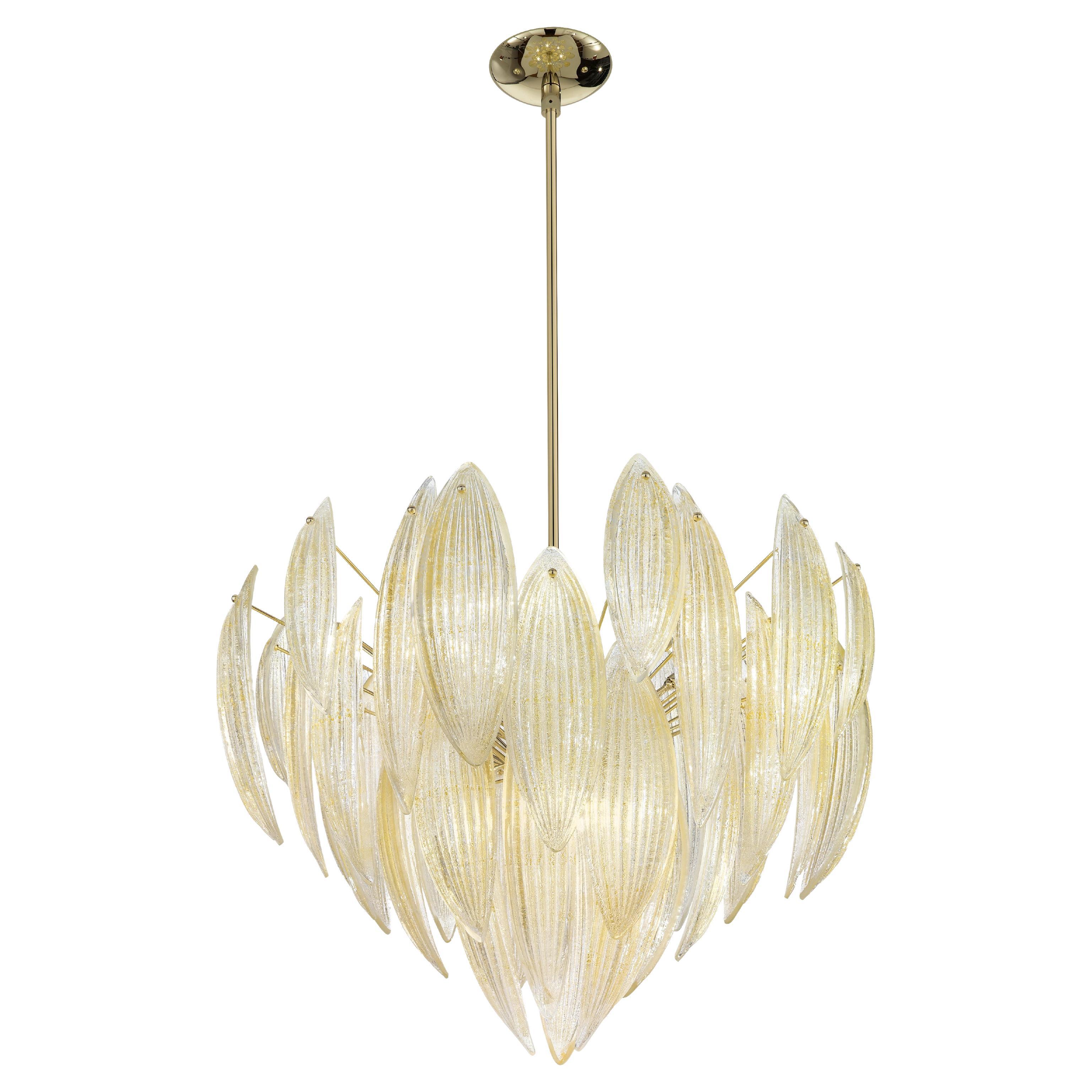 Suspension Paradise with gold leaf Murano glasses en venta