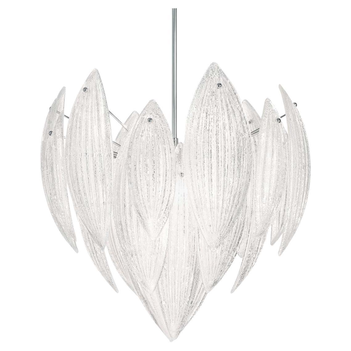 Suspension Paradise with silver leaf Murano glasses en venta