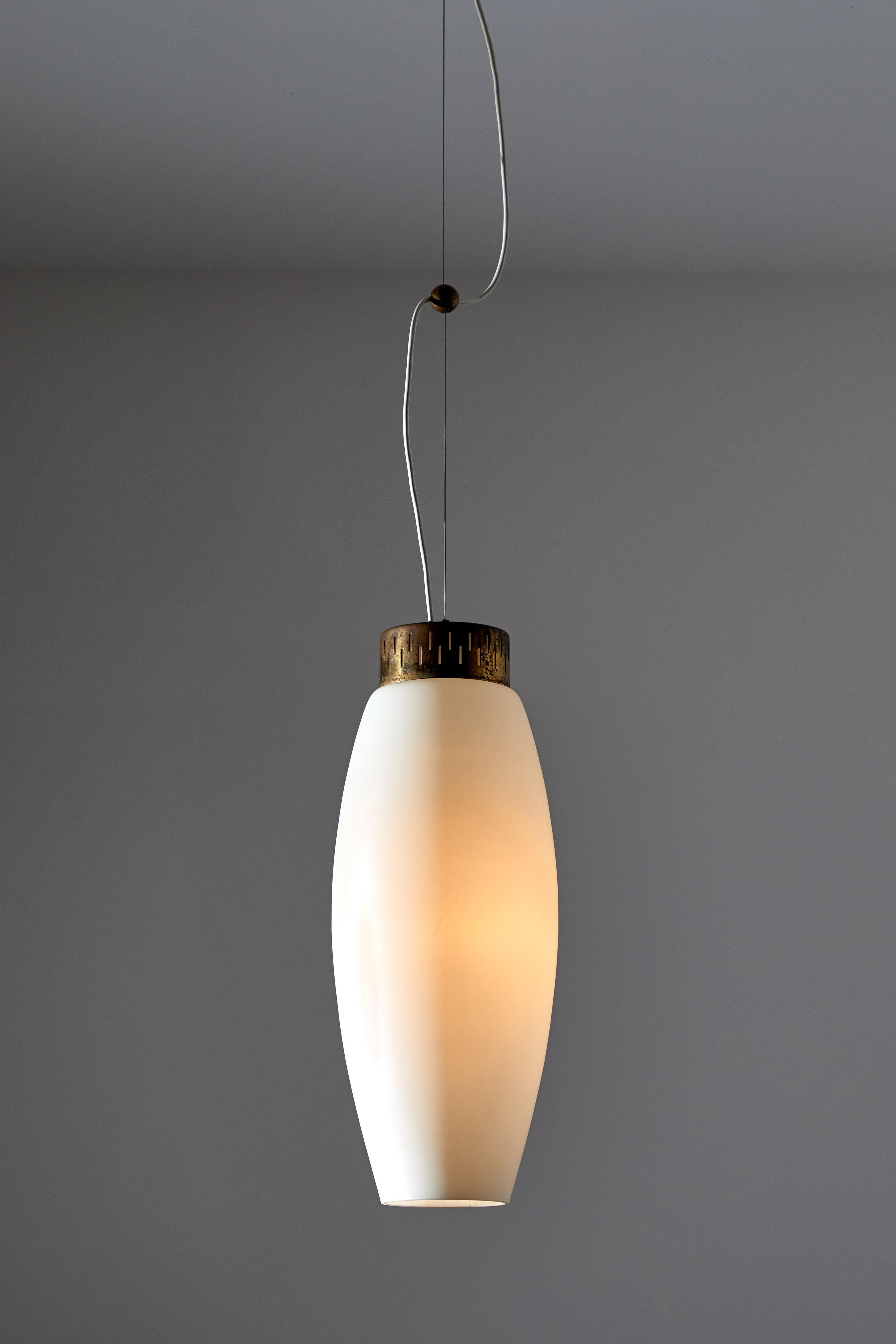 Mid-Century Modern Suspension de lampe par Stilnovo en vente