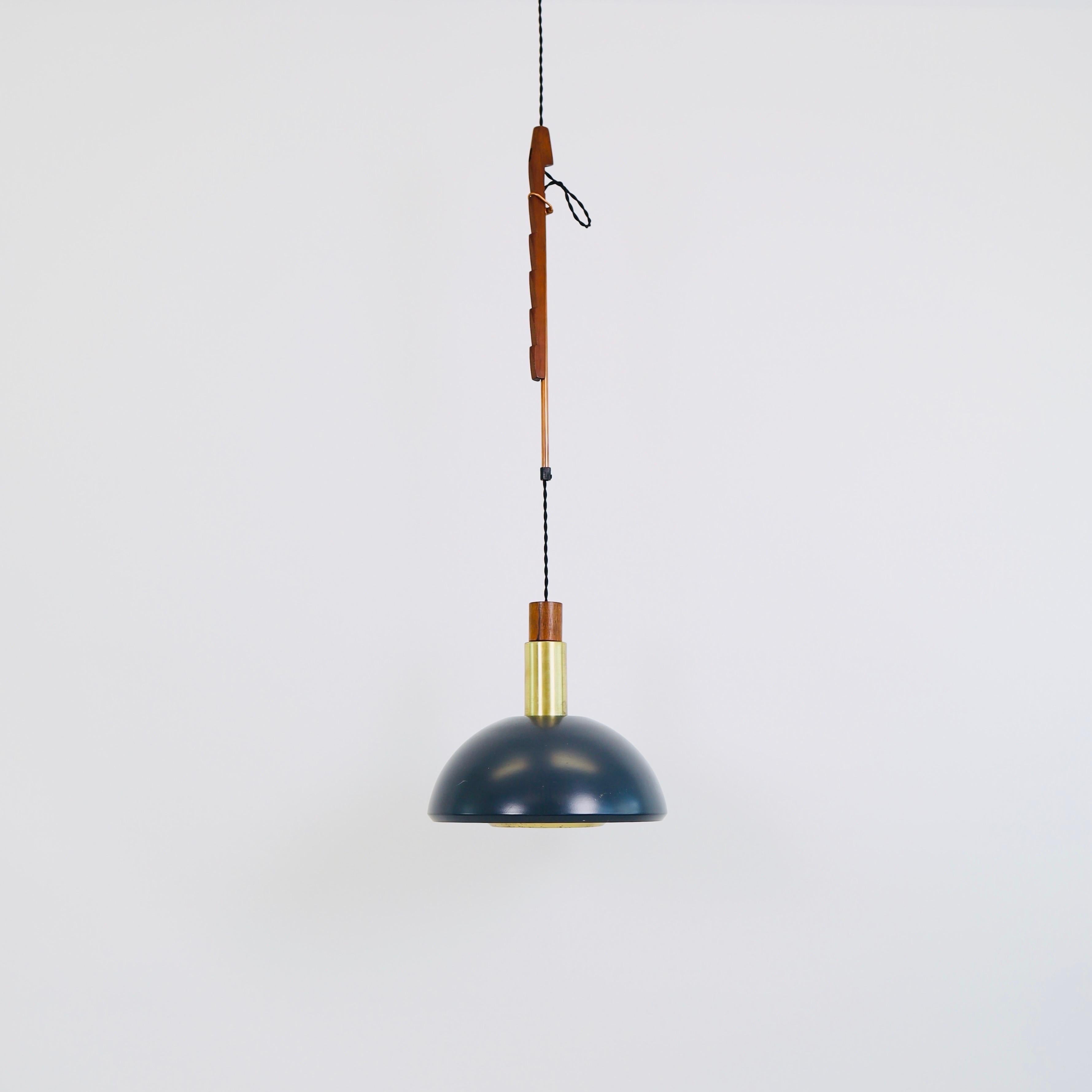 Suspension pendant light by Svend Aage Holm Sorensen, 1960s, Denmark For Sale 8