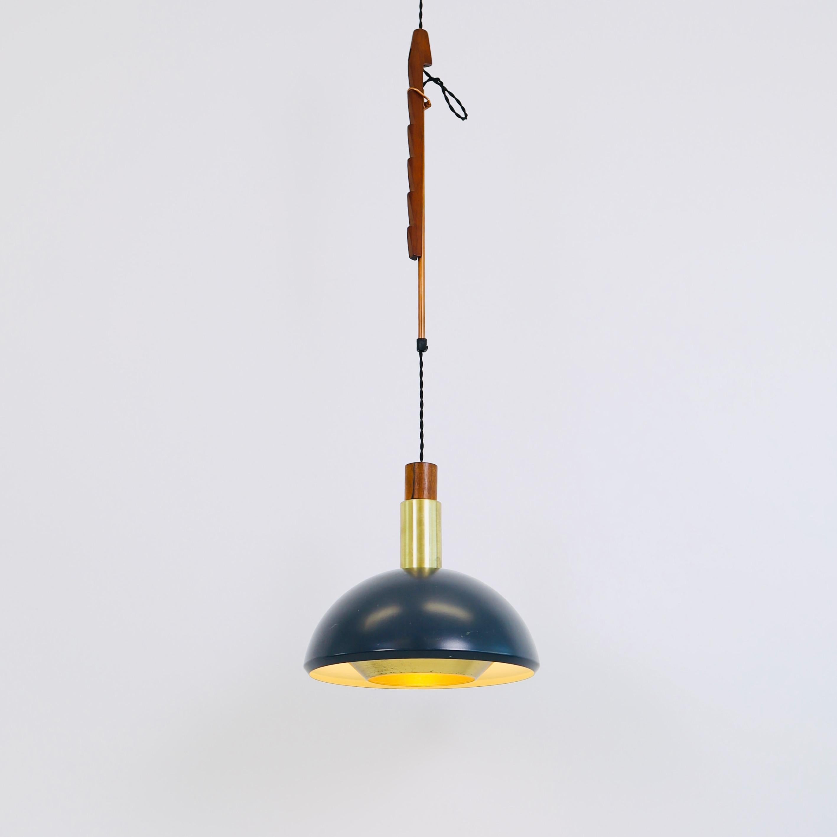 Suspension pendant light by Svend Aage Holm Sorensen, 1960s, Denmark For Sale 9