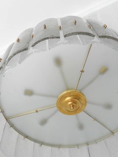 Barra de suspensión para araña de tambor de cristal italiano de Murano de doble capa