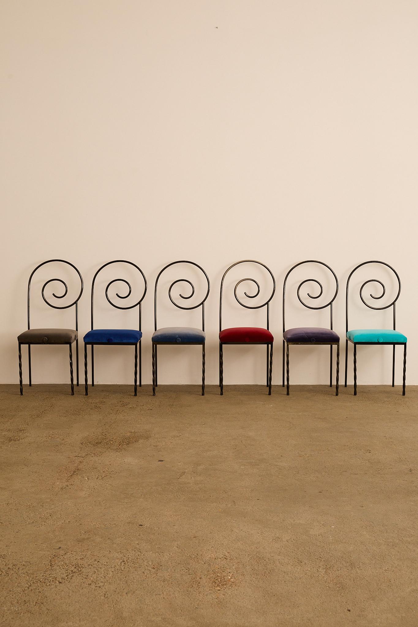 Postmoderno Sedie Suspiral di Luigi Serafini in vendita