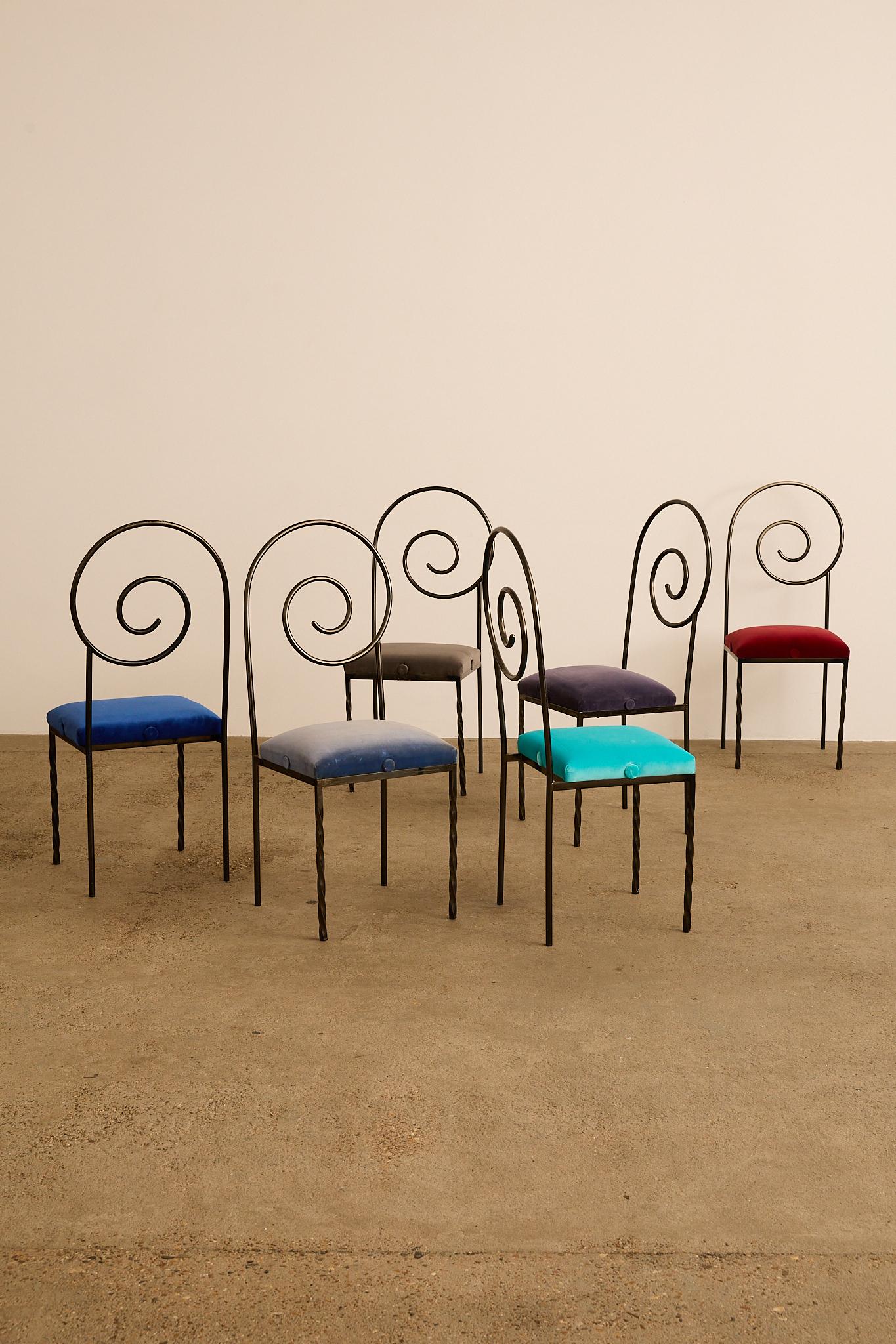 Italiano Sedie Suspiral di Luigi Serafini in vendita