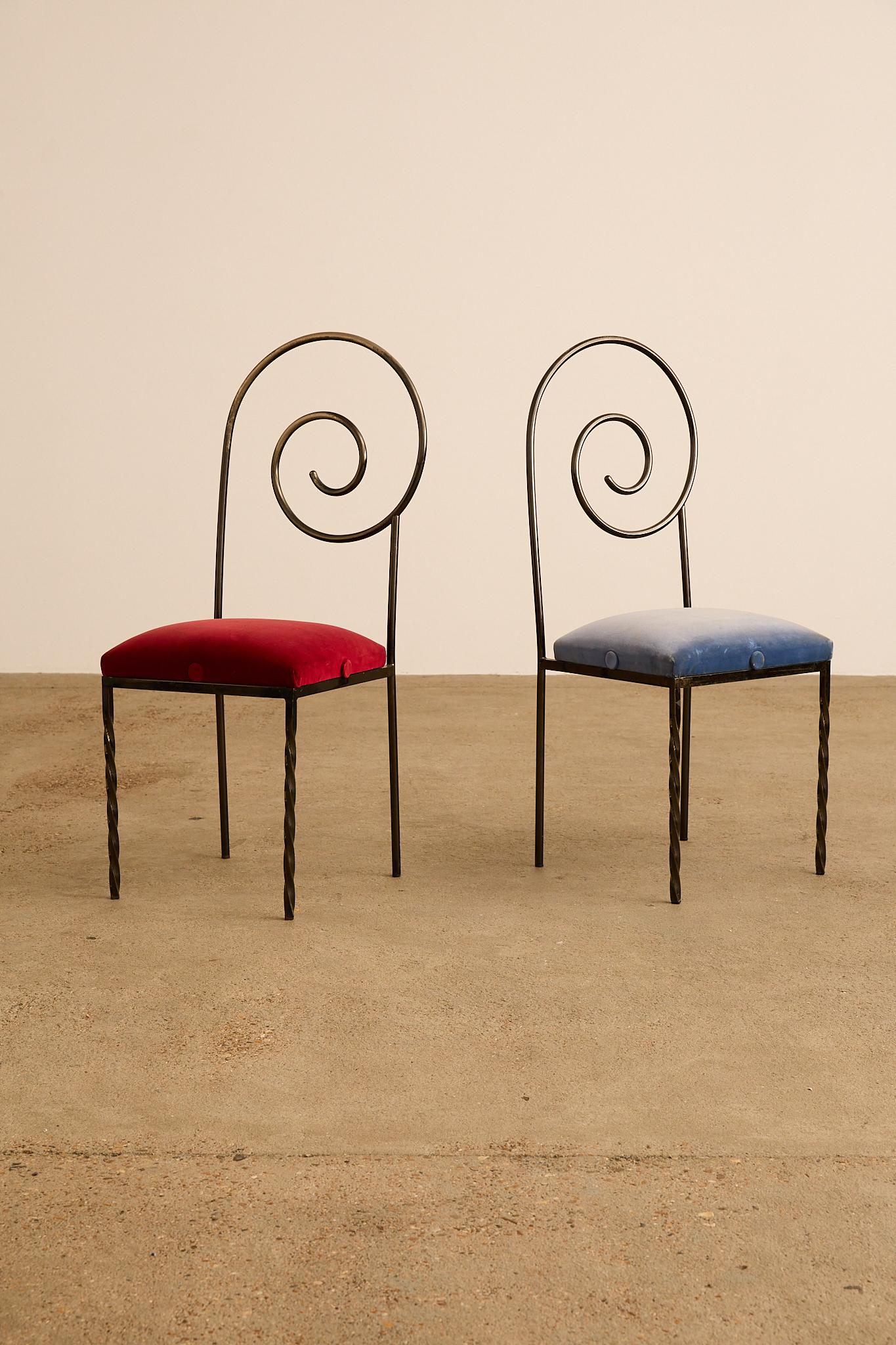 Fine XX secolo Sedie Suspiral di Luigi Serafini in vendita