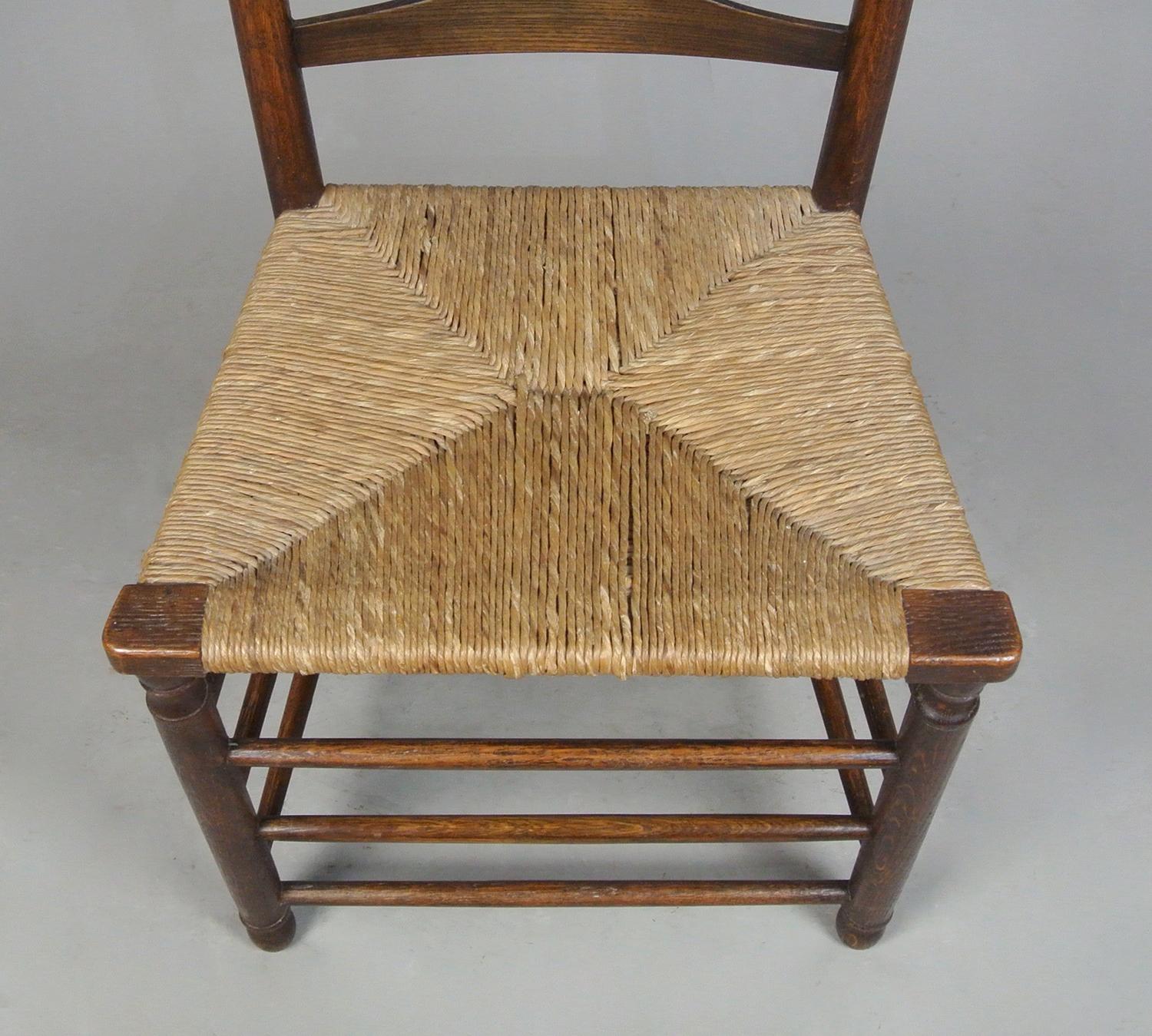 19th Century Sussex Ash Side Chair attributed to Morris & Co. 1880
