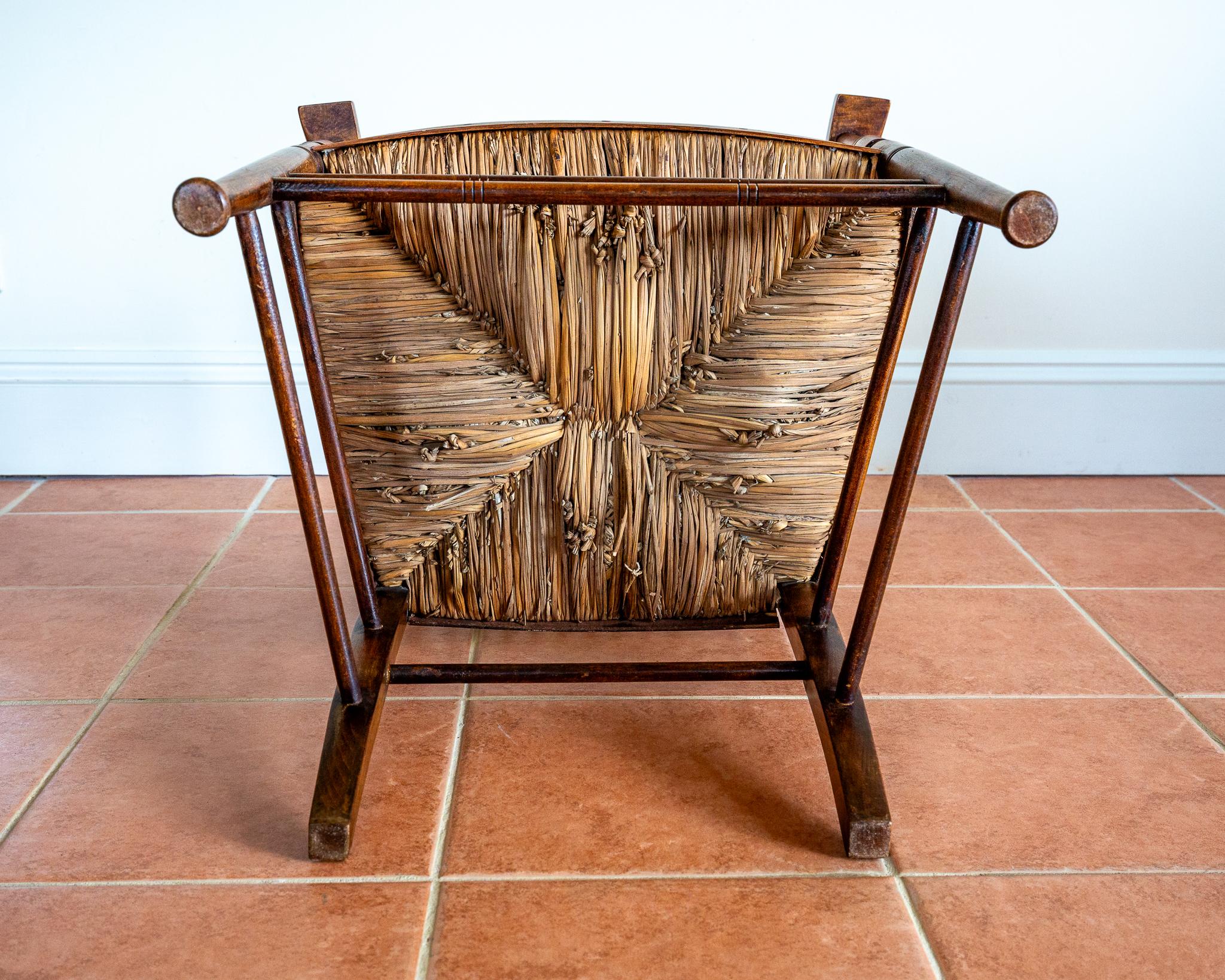 Sussex Chair Liberty Arts & Crafts William Birch E.G. Punnett Morris Style 1900s For Sale 12