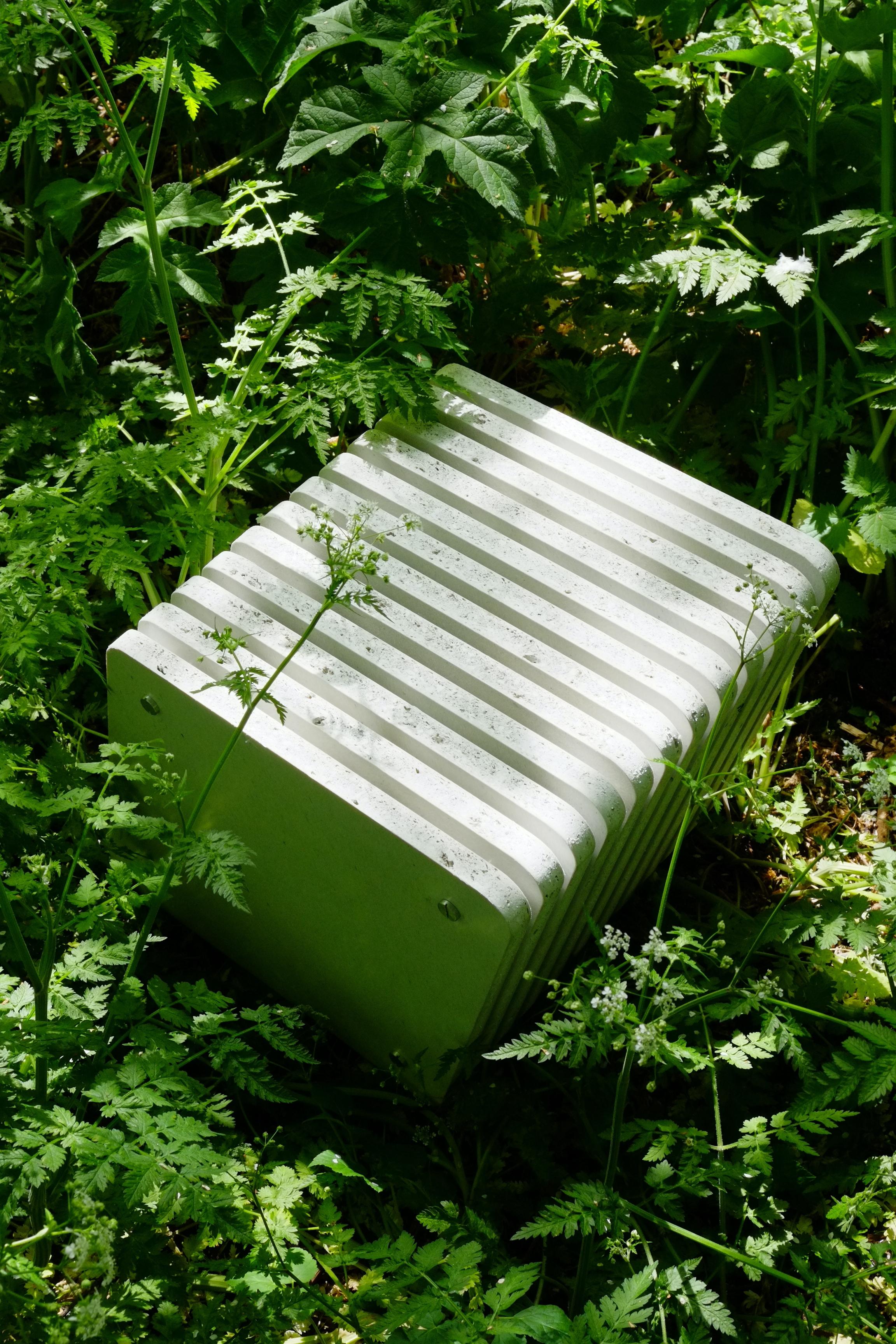 Inside / Outside Jää Cube Side Table / Seat - Recycled Plastic - Pair Available For Sale 6