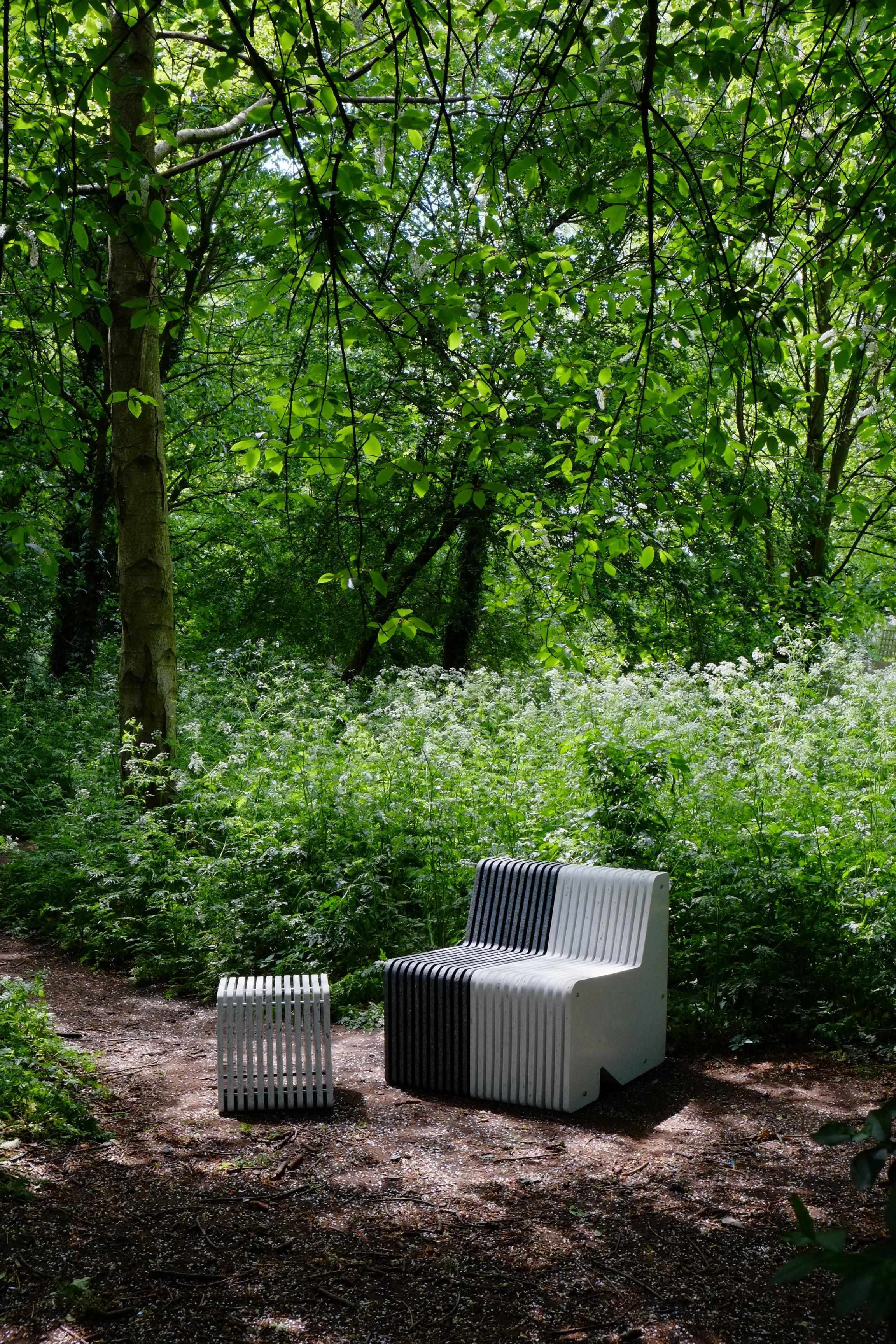 Inside / Outside Jää Cube Side Table / Seat - Recycled Plastic - Pair Available For Sale 7