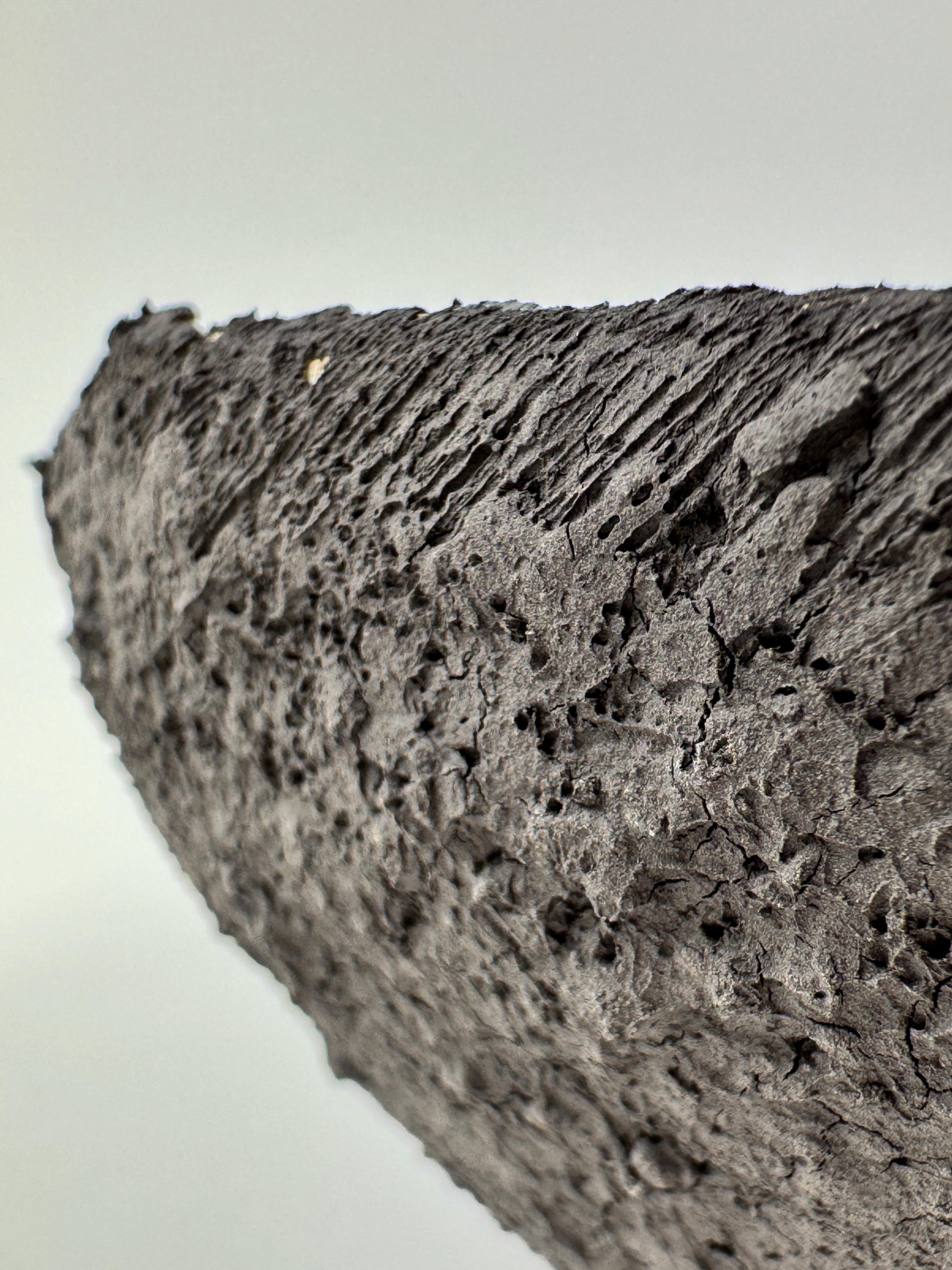 Baltic Sustainable Volcanic Ceramic Bowl  Handbuilt in Lithuania For Sale
