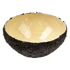 Sustainable Volcanic Ceramic Bowl  Handbuilt in Lithuania