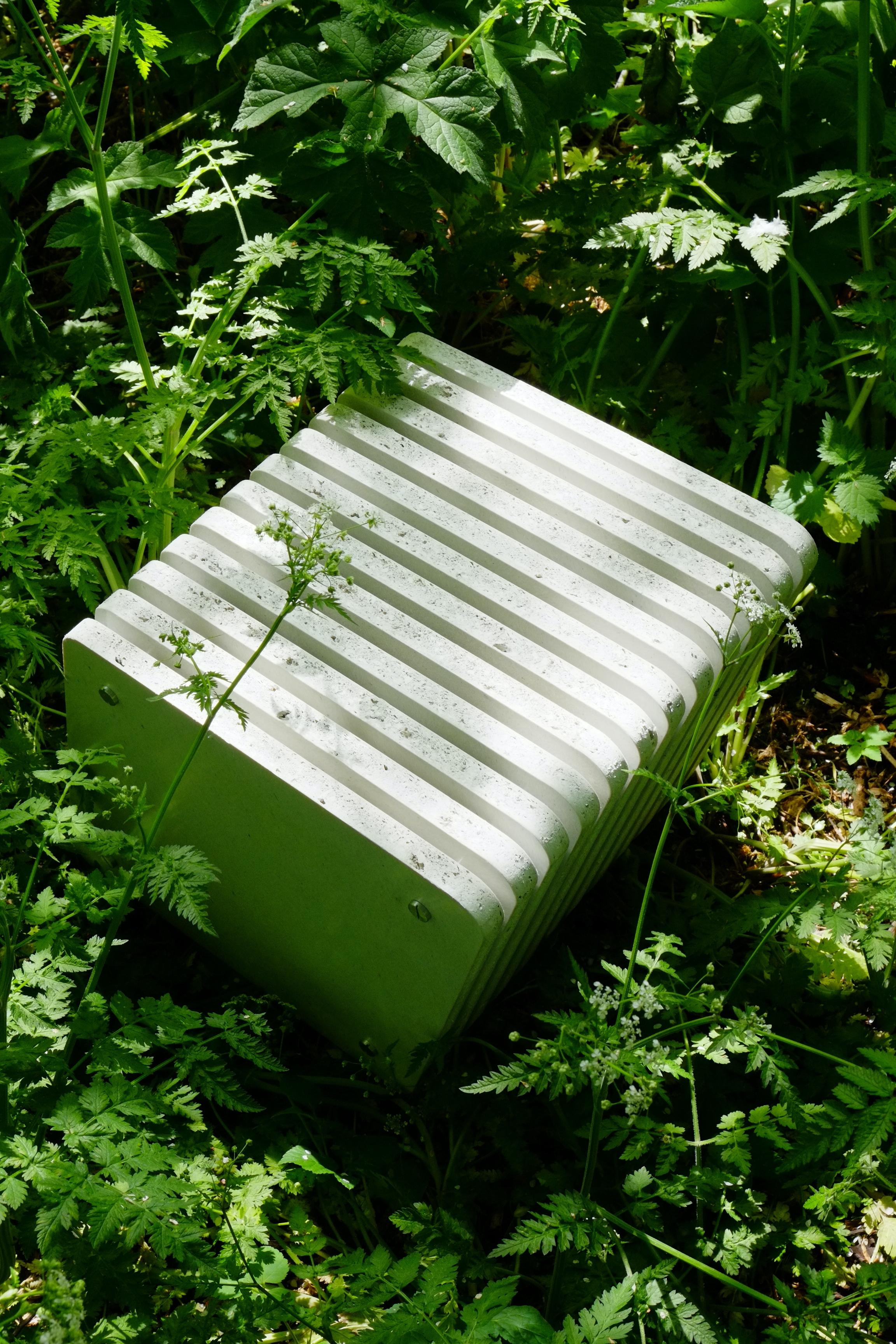 Inside / Outside Jää Cube Side Table / Seat - Recycled Plastic - Pair Available For Sale 6