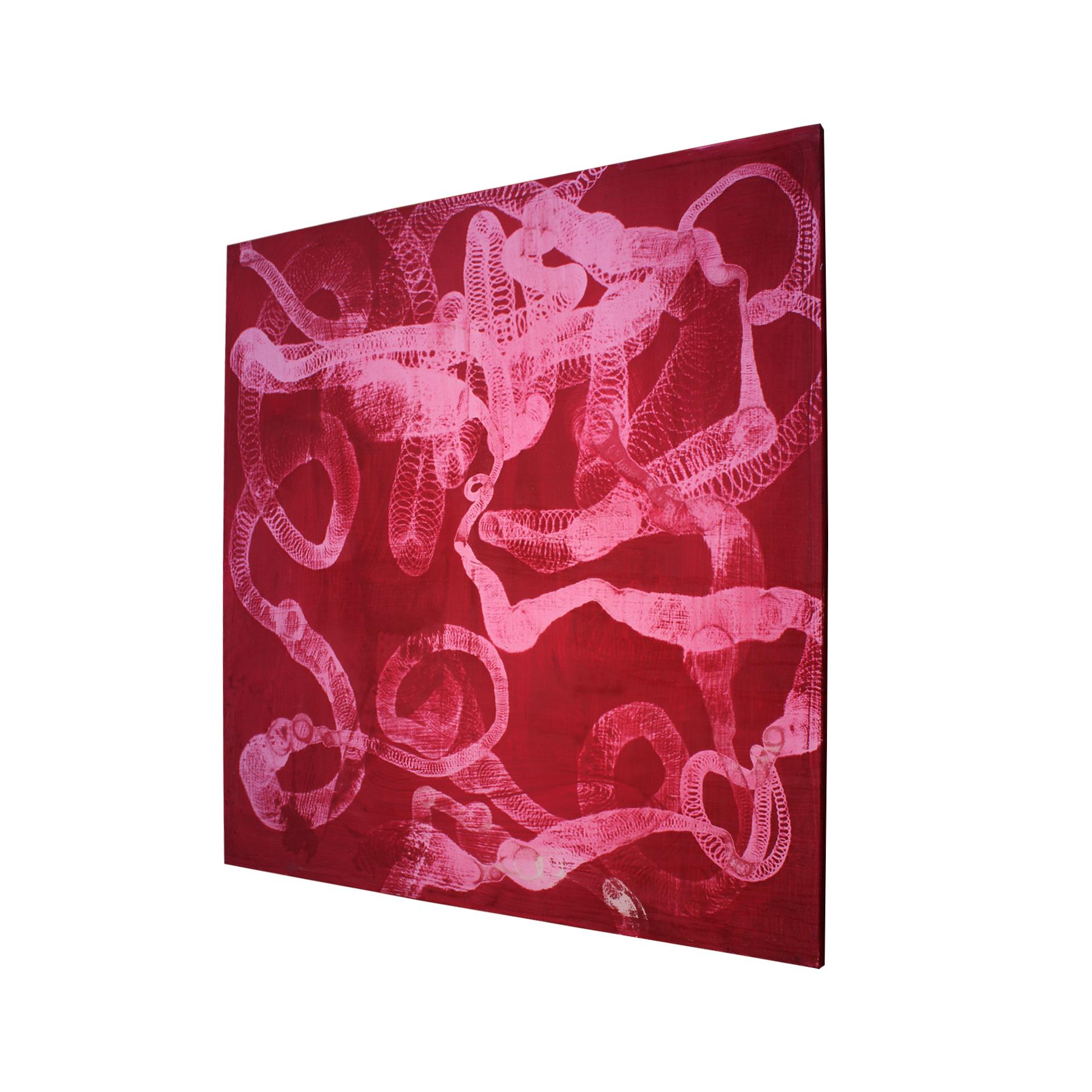 Quantum Pink 2023 von Susy Gomez Gemischte Medien auf Leinwand im Angebot 1